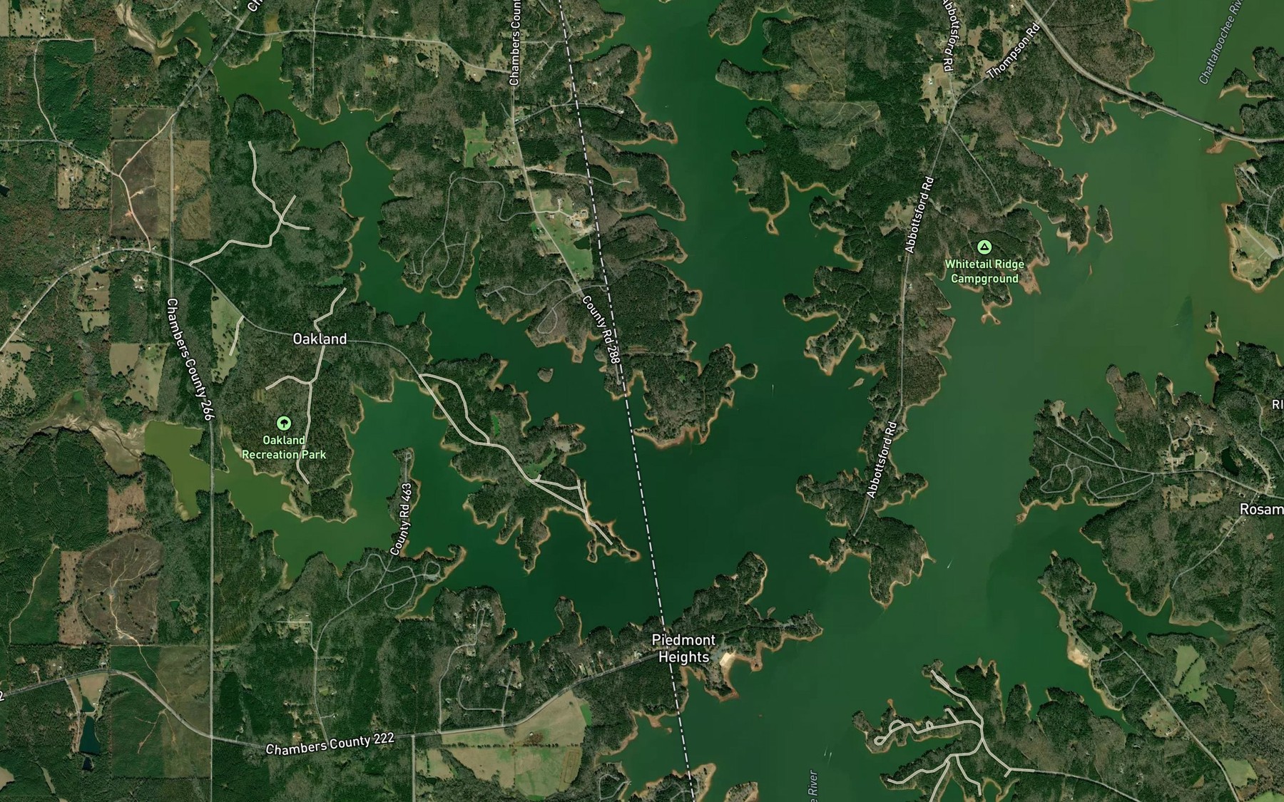 Satellite map of the Spot 10 