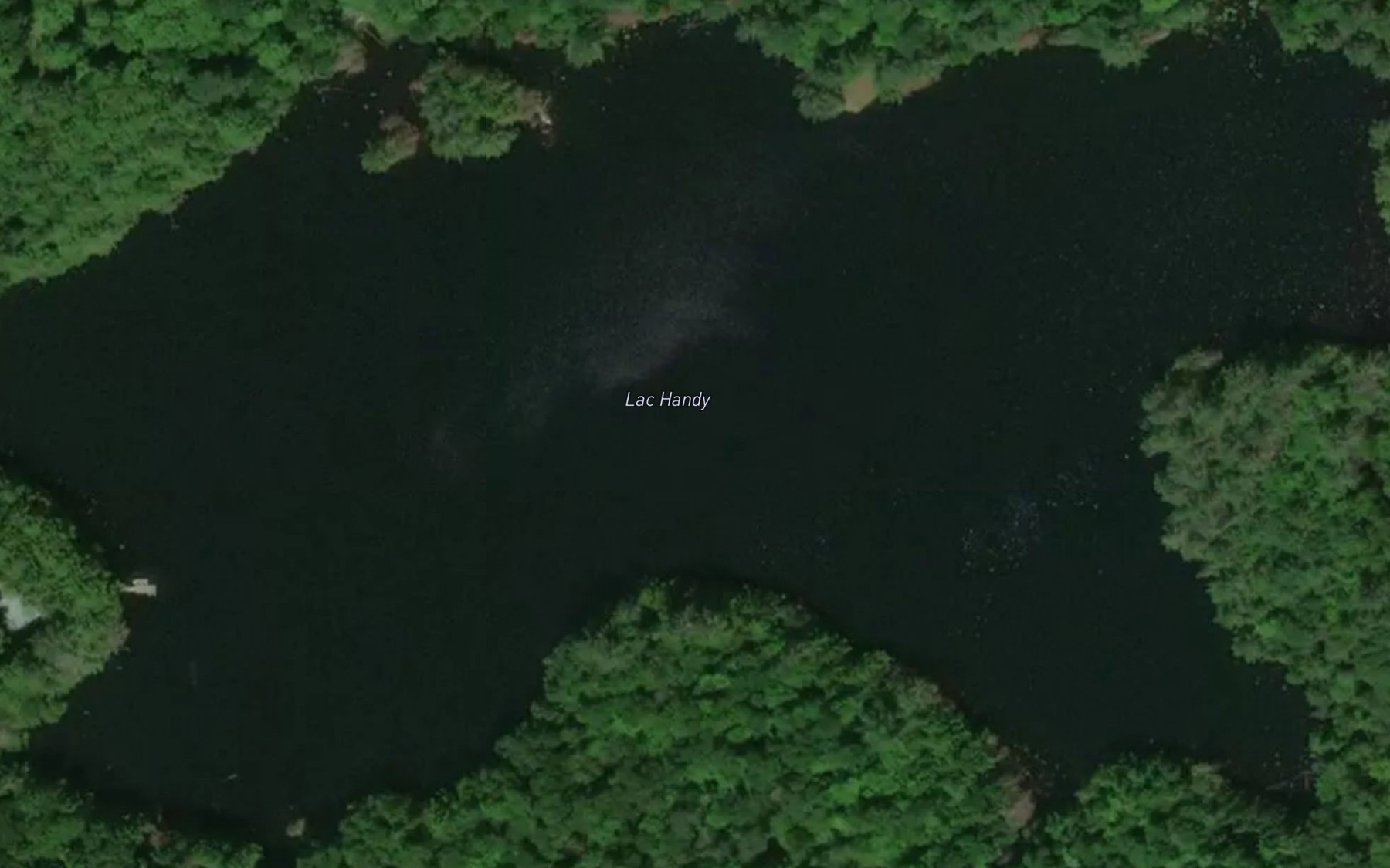 Satellite map of the Lac Handy