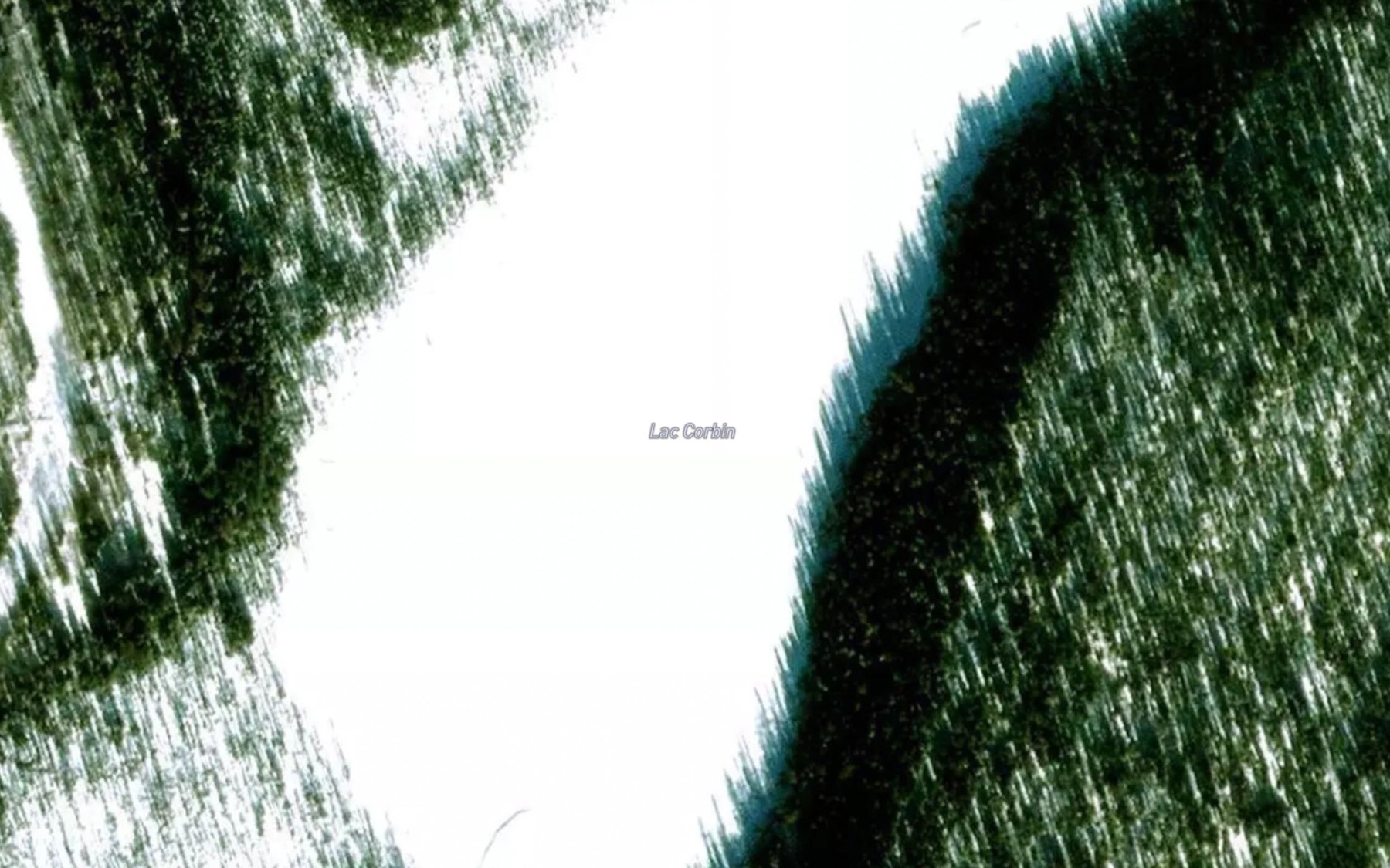 Satellite map of the Lac Corbin