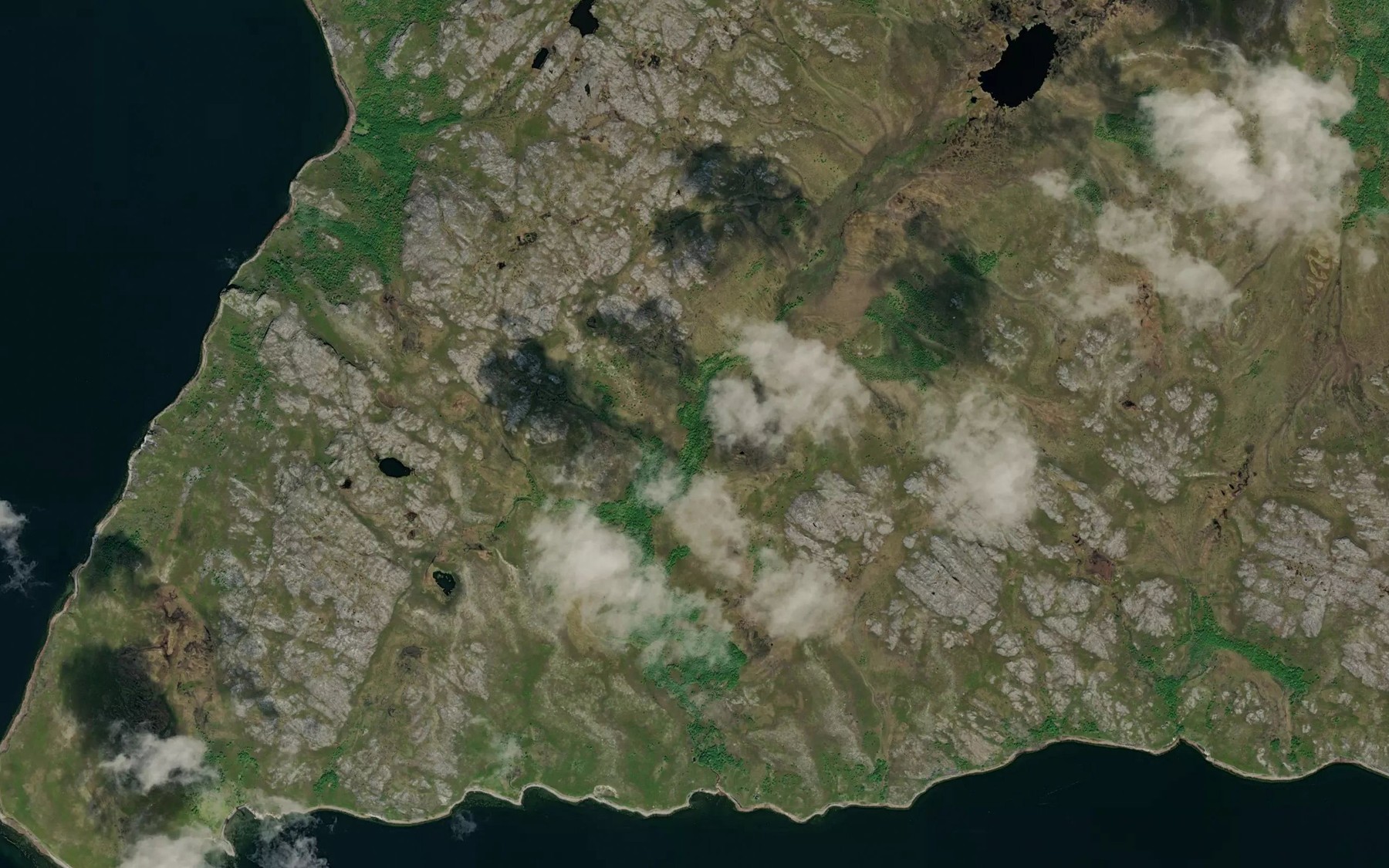 Satellite map of the Suovkajakka