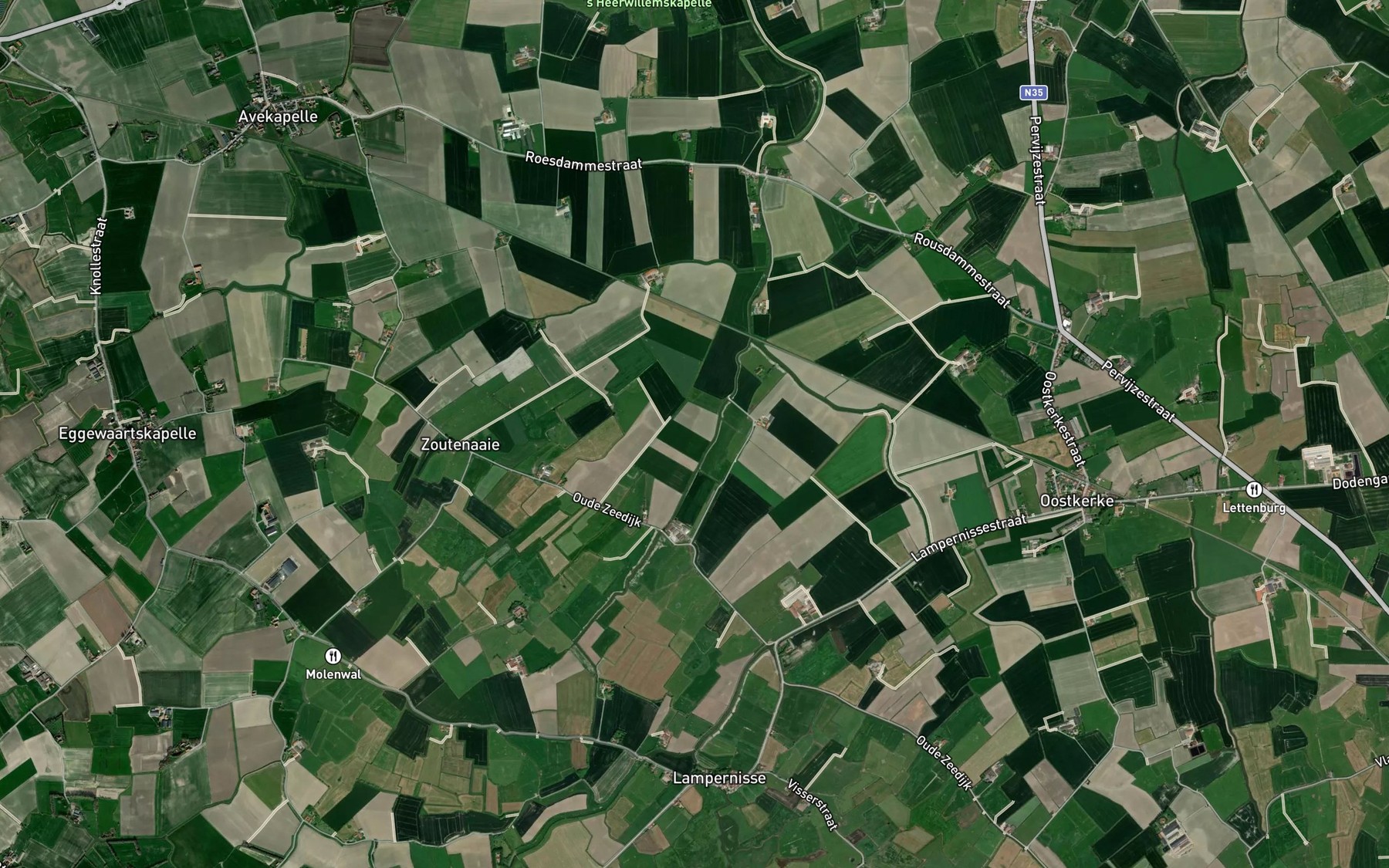 Satellite map of the Boven Vliet