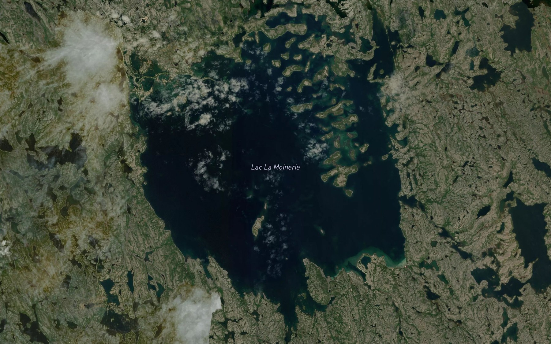Satellite map of the Lac La Moinerie