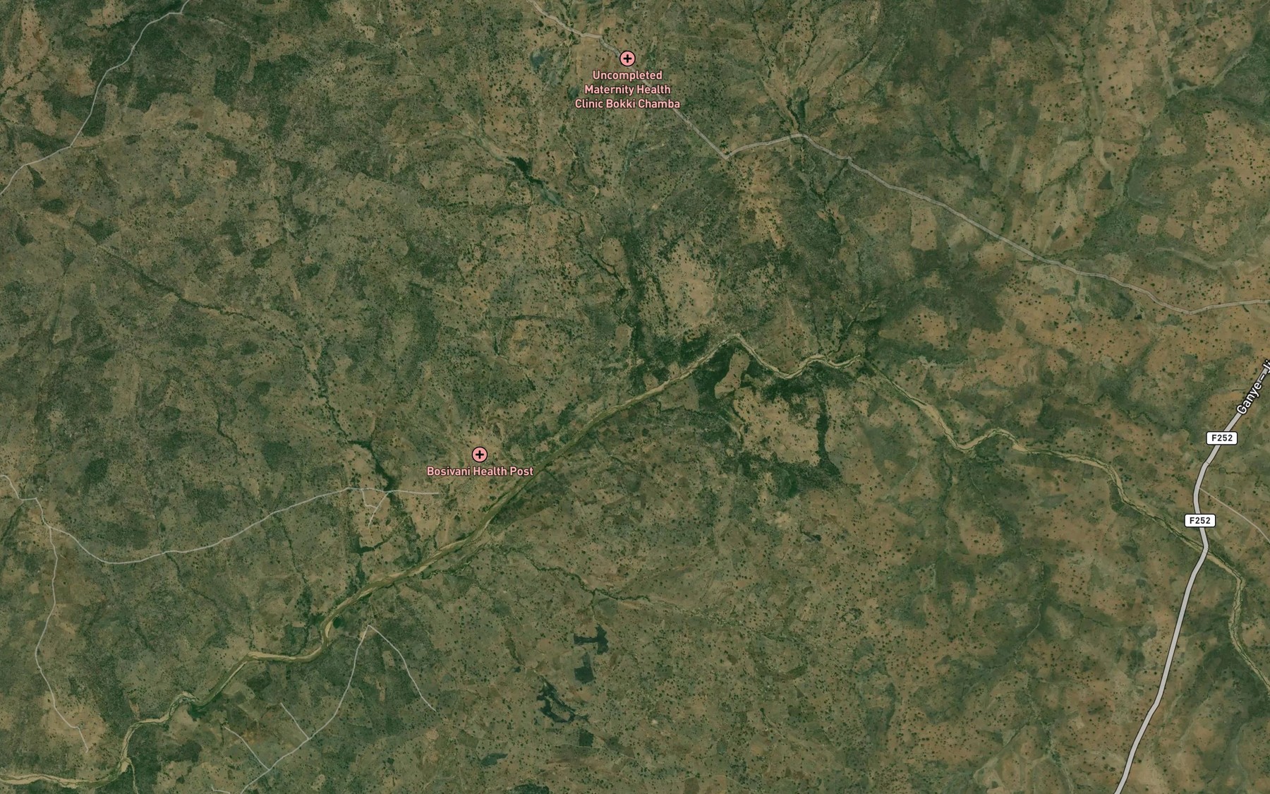 Satellite map of the Mayo Jani