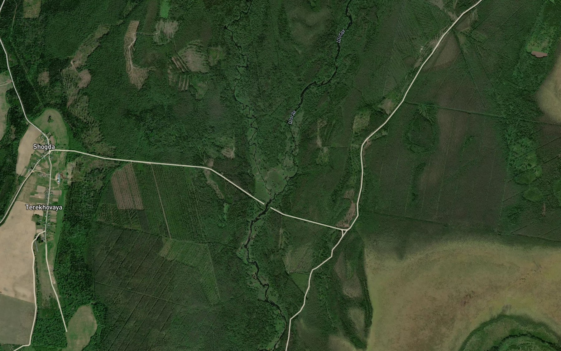 Satellite map of the Laboksha