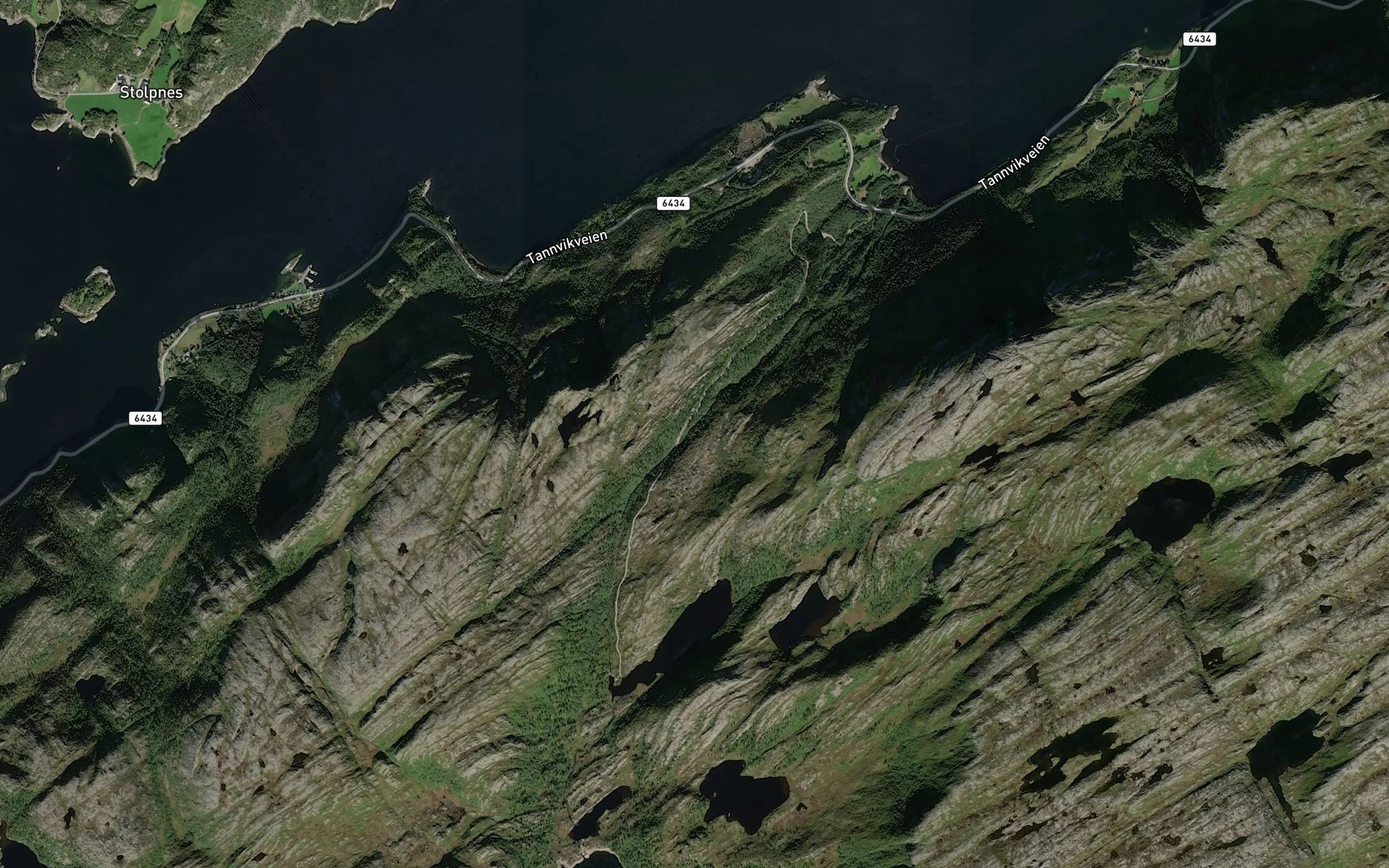 Satellite map of the Kvennstadelva