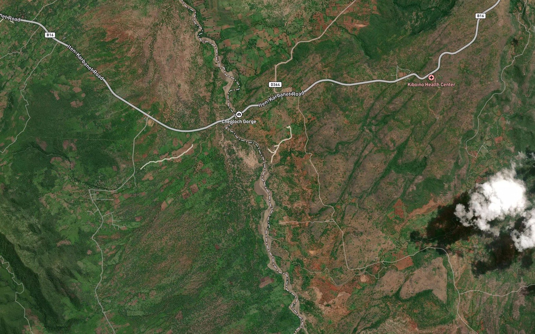 Satellite map of the Cheborgo