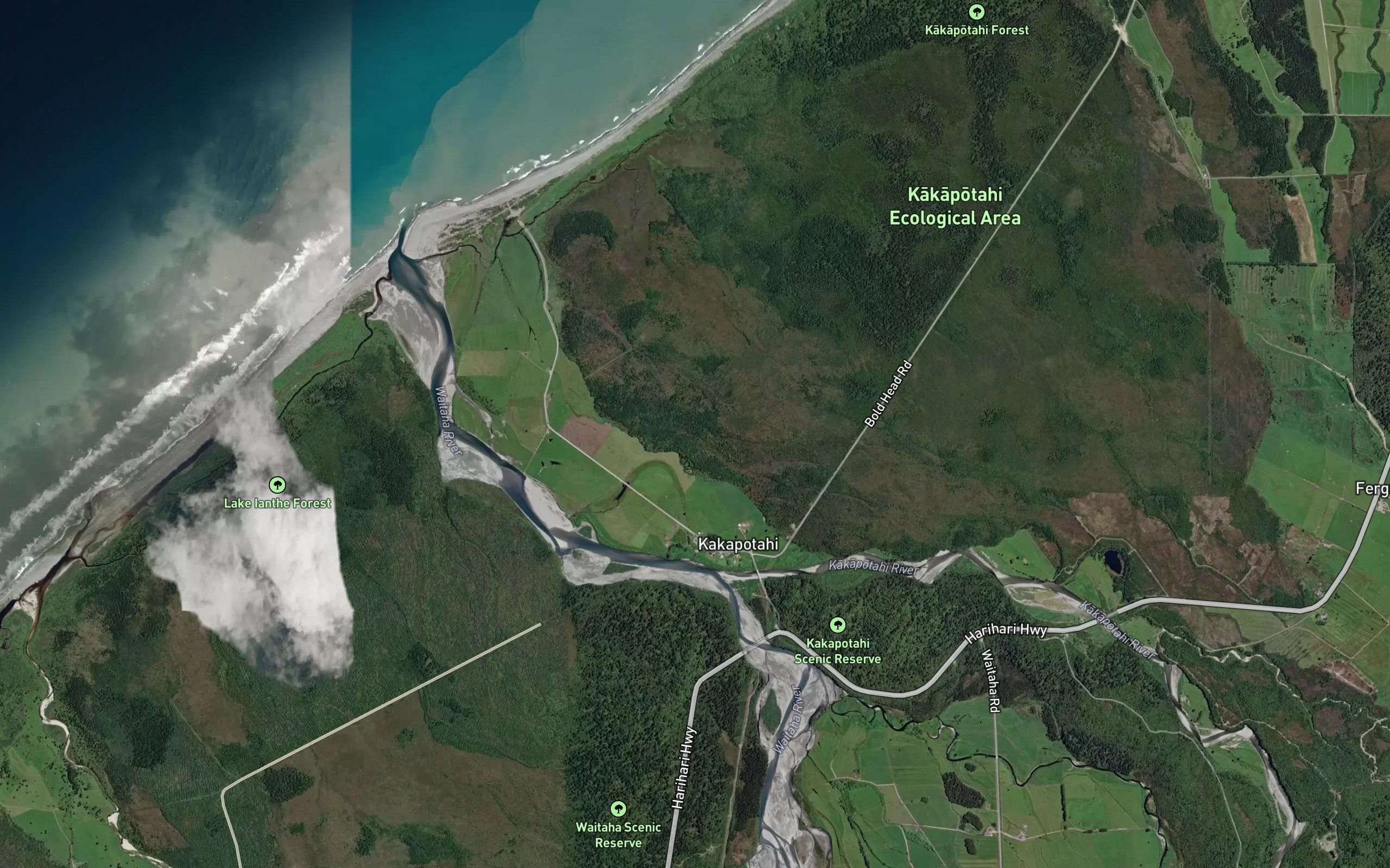 Kakapotahi River (Little Waitaha River)