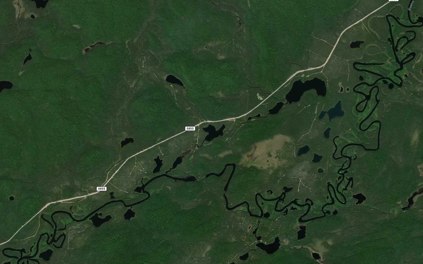 Satellite map of the Lac Centre