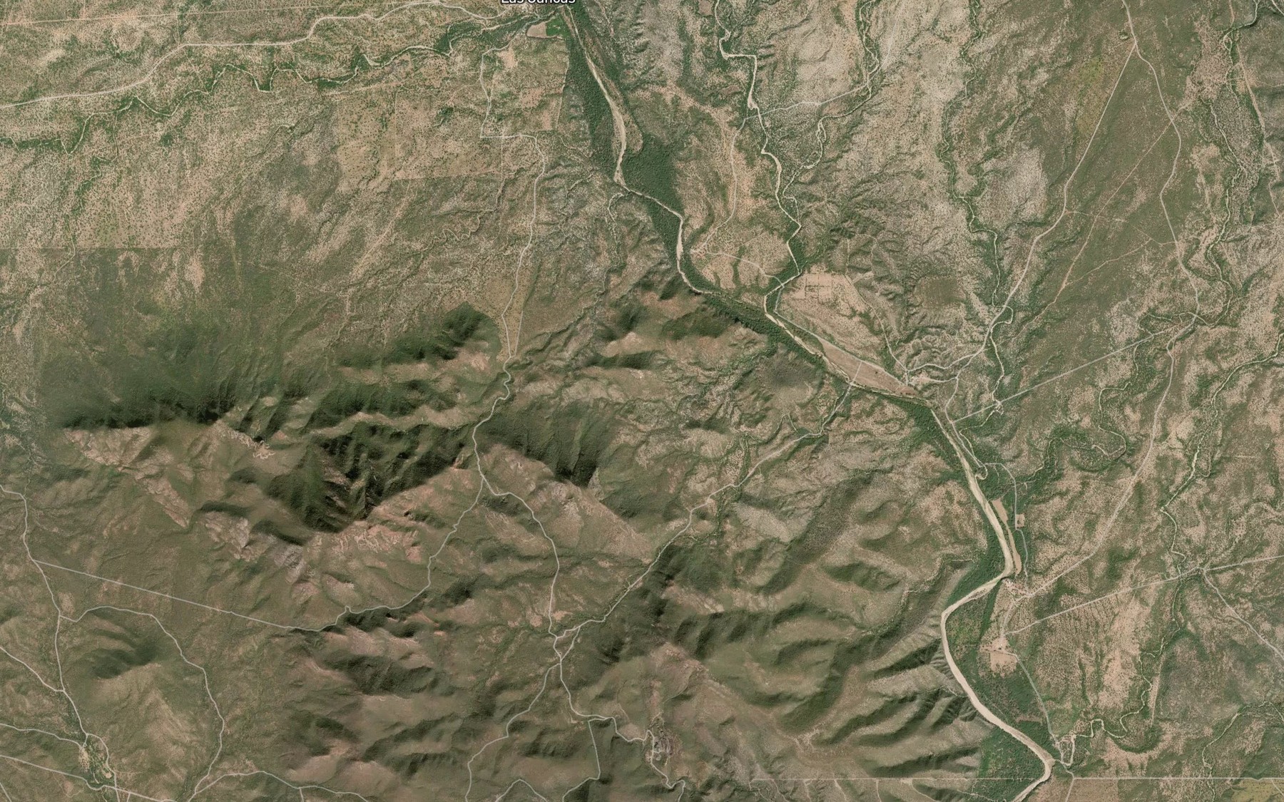 Satellite map of the Canada Lencha
