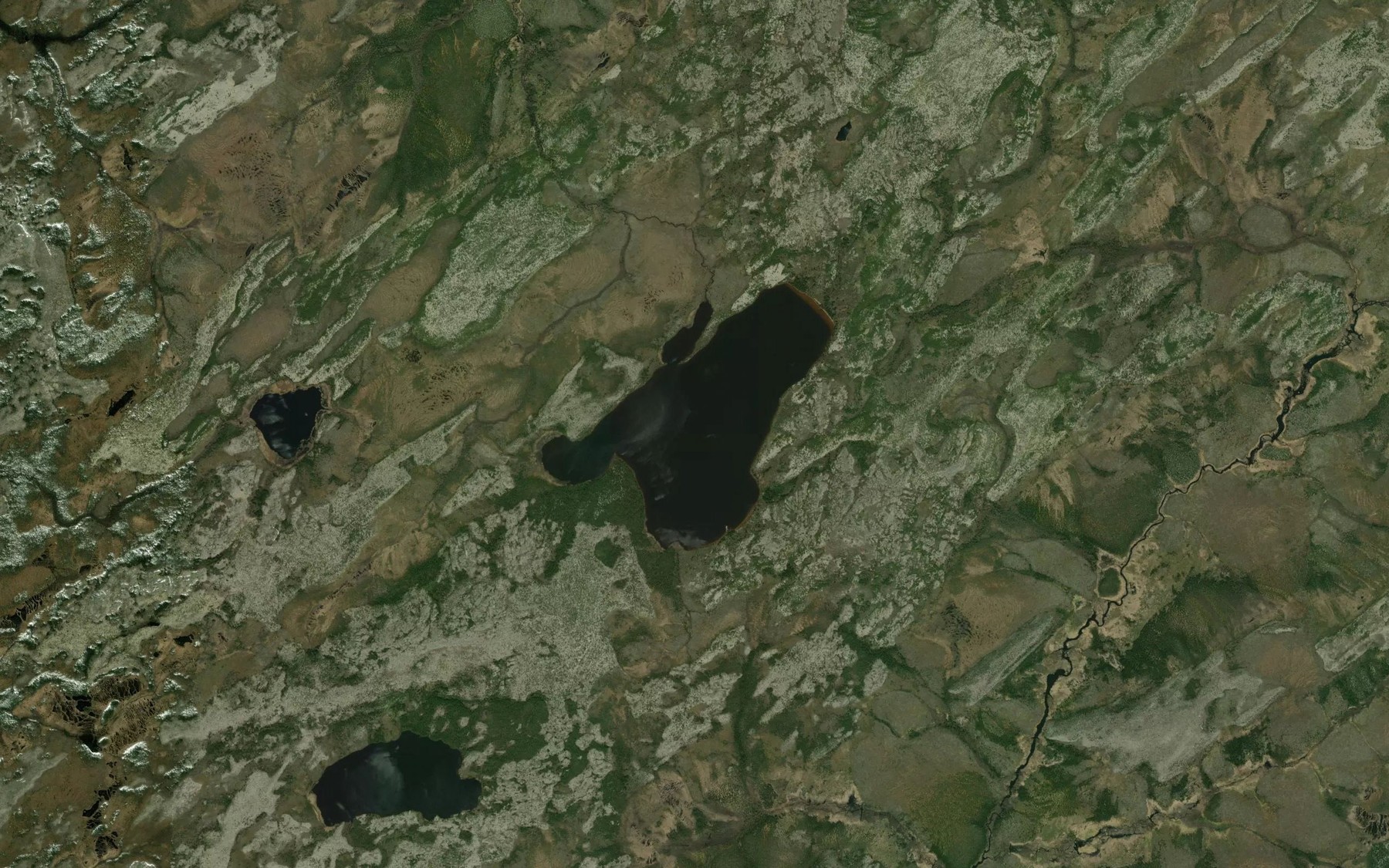 Satellite map of the Lac Kapikwaukaw