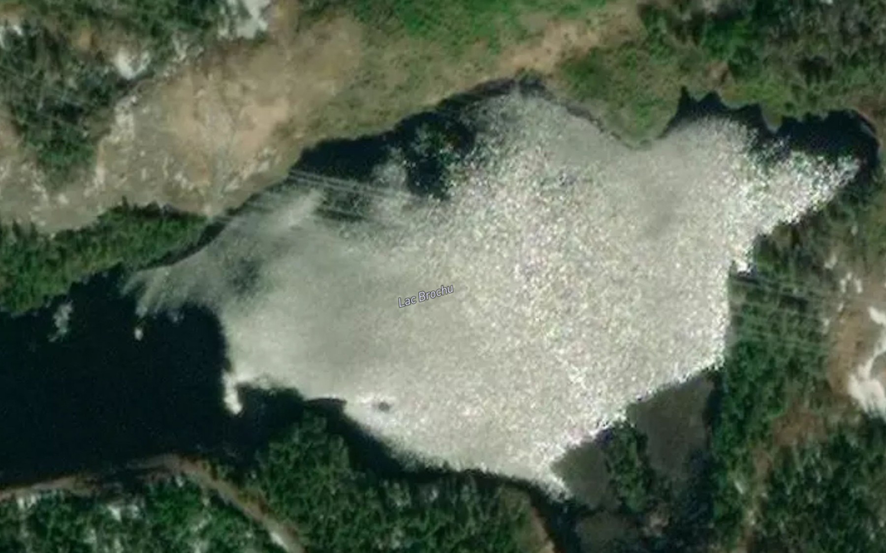 Satellite map of the Lac Brochu