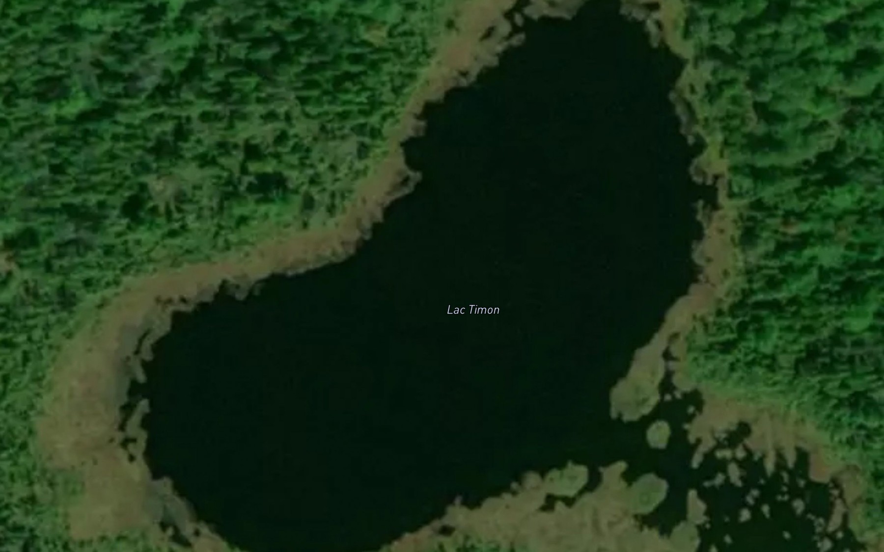 Satellite map of the Lac Timon