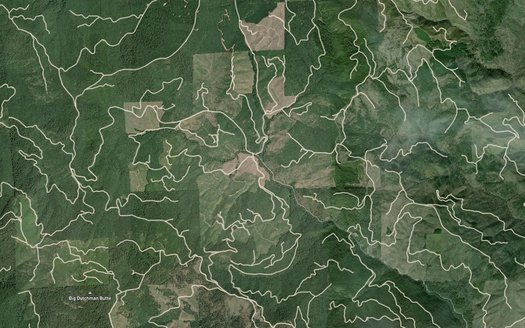 Satellite map of the Live Oak Creek