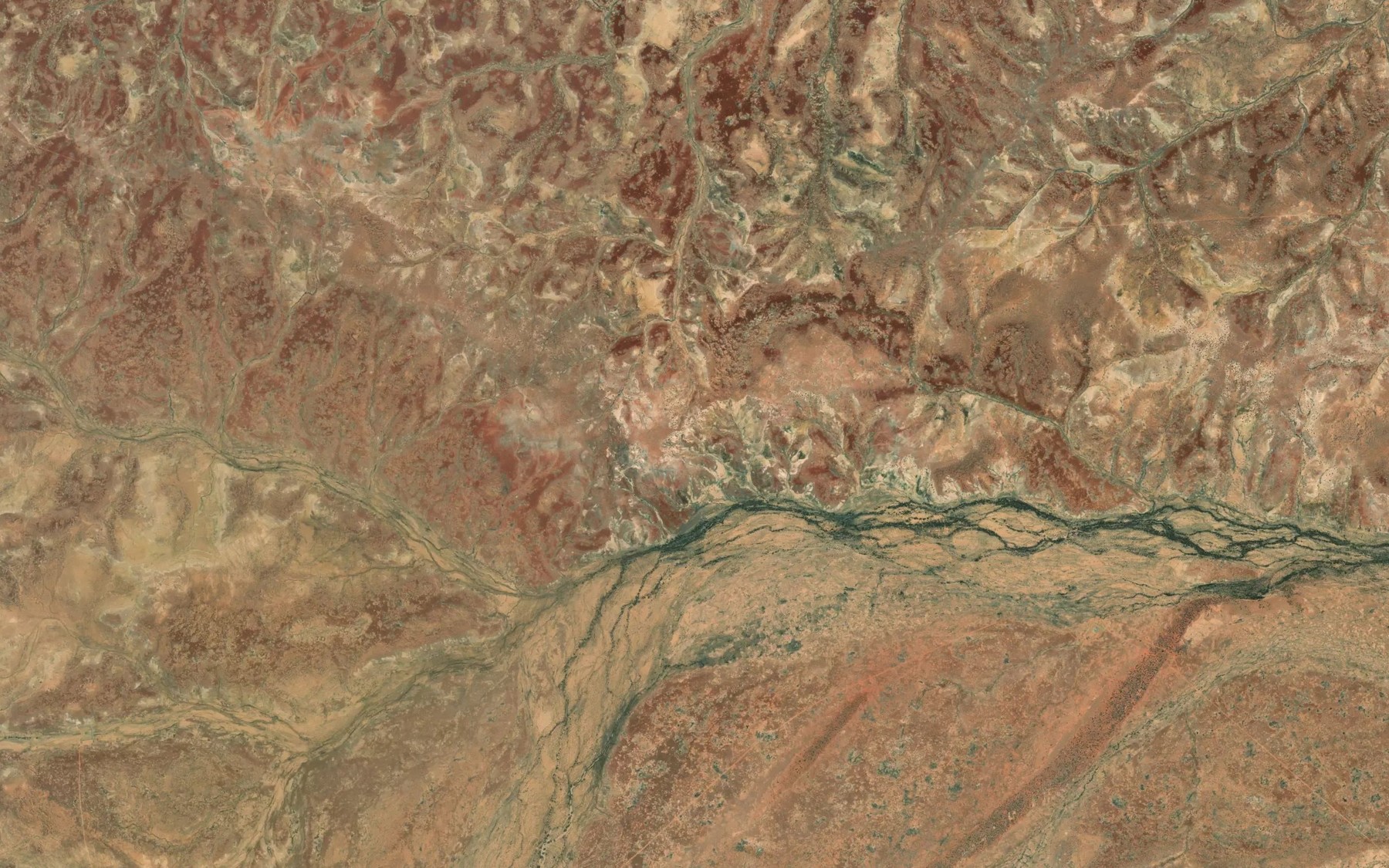 Satellite map of the Sunny Creek