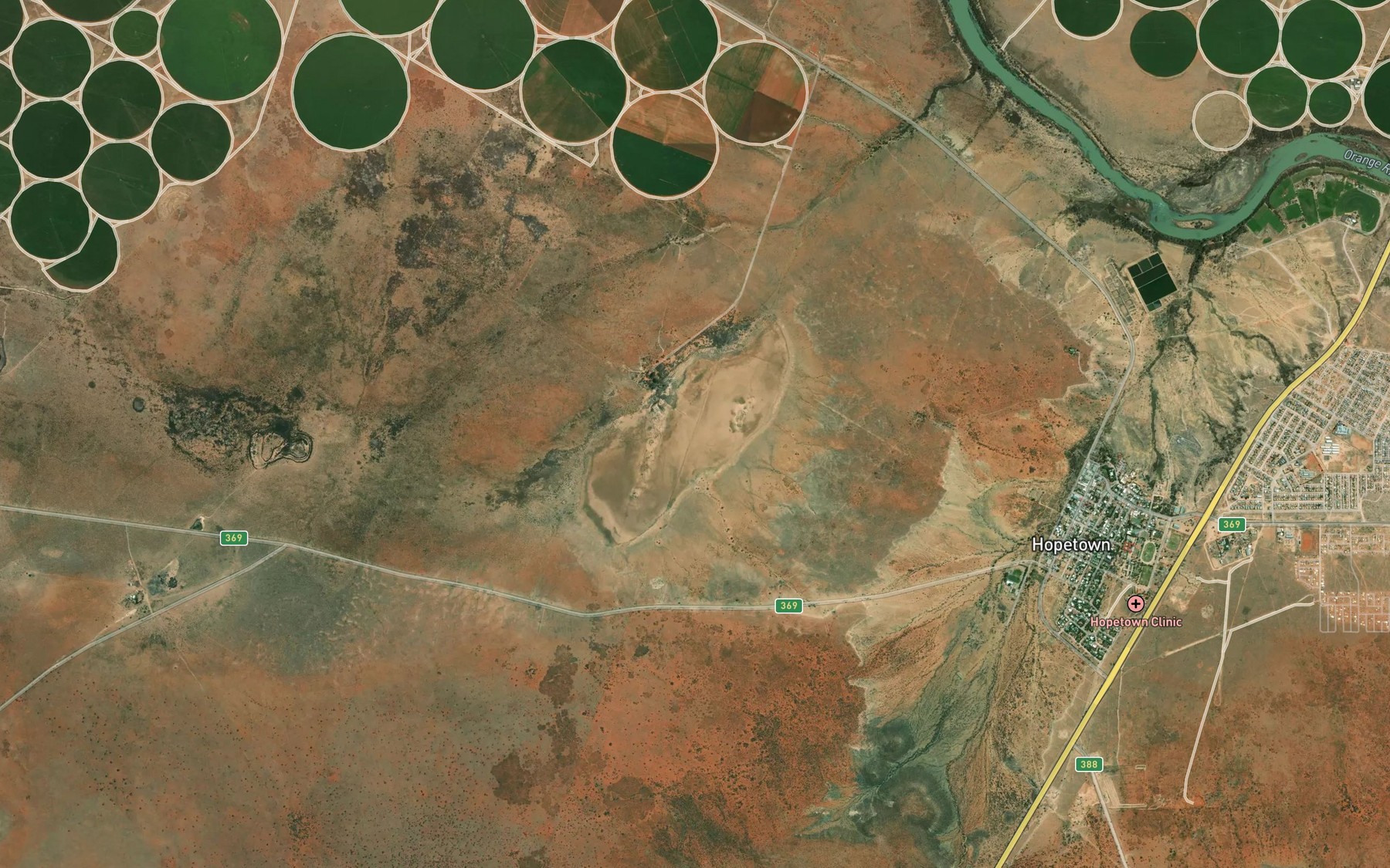 Satellite map of the Die Bronpan
