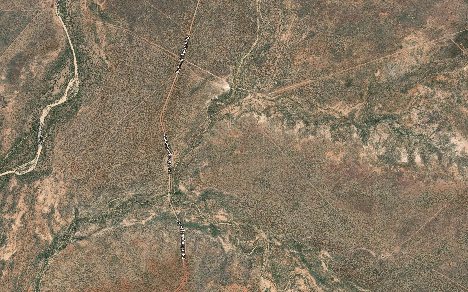 Satellite map of the Rocky Creek