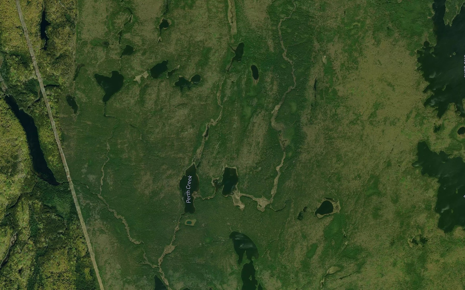 Satellite map of the Ember Creek