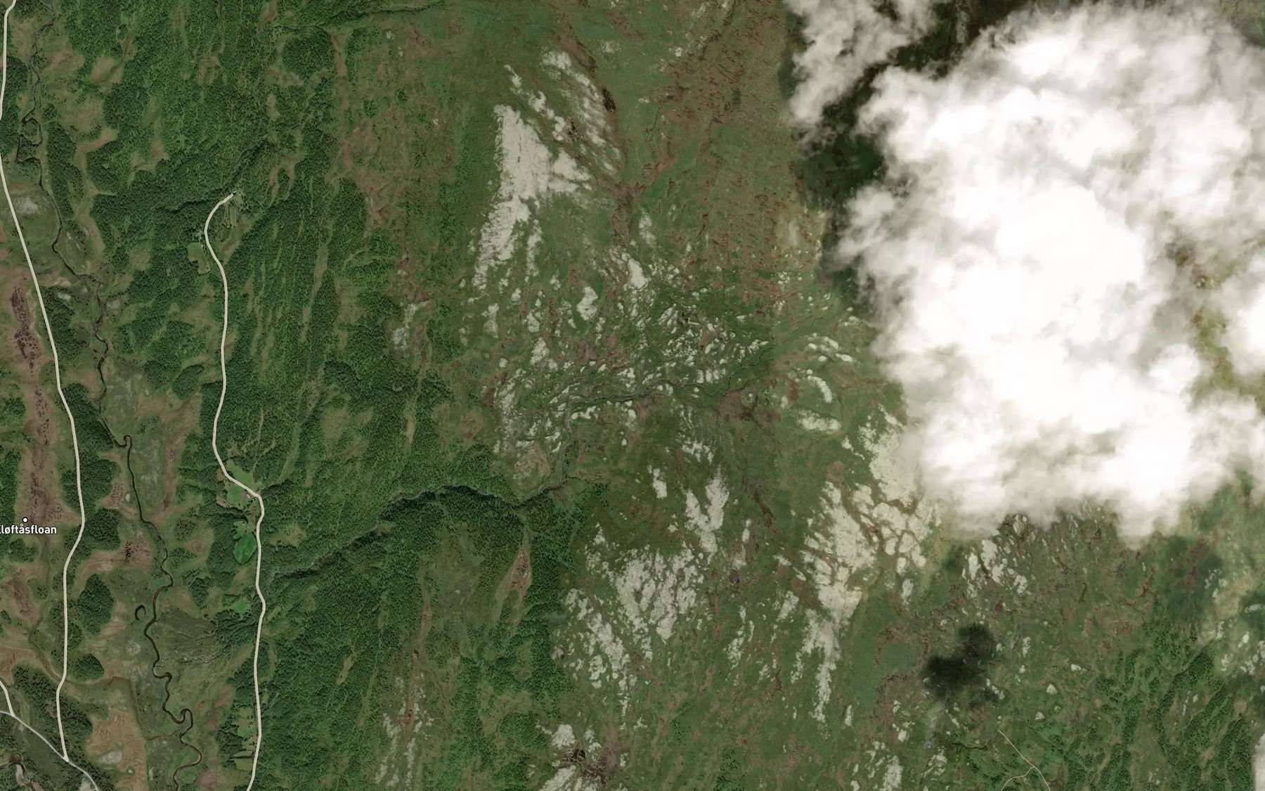 Satellite map of the Litjtverrelva
