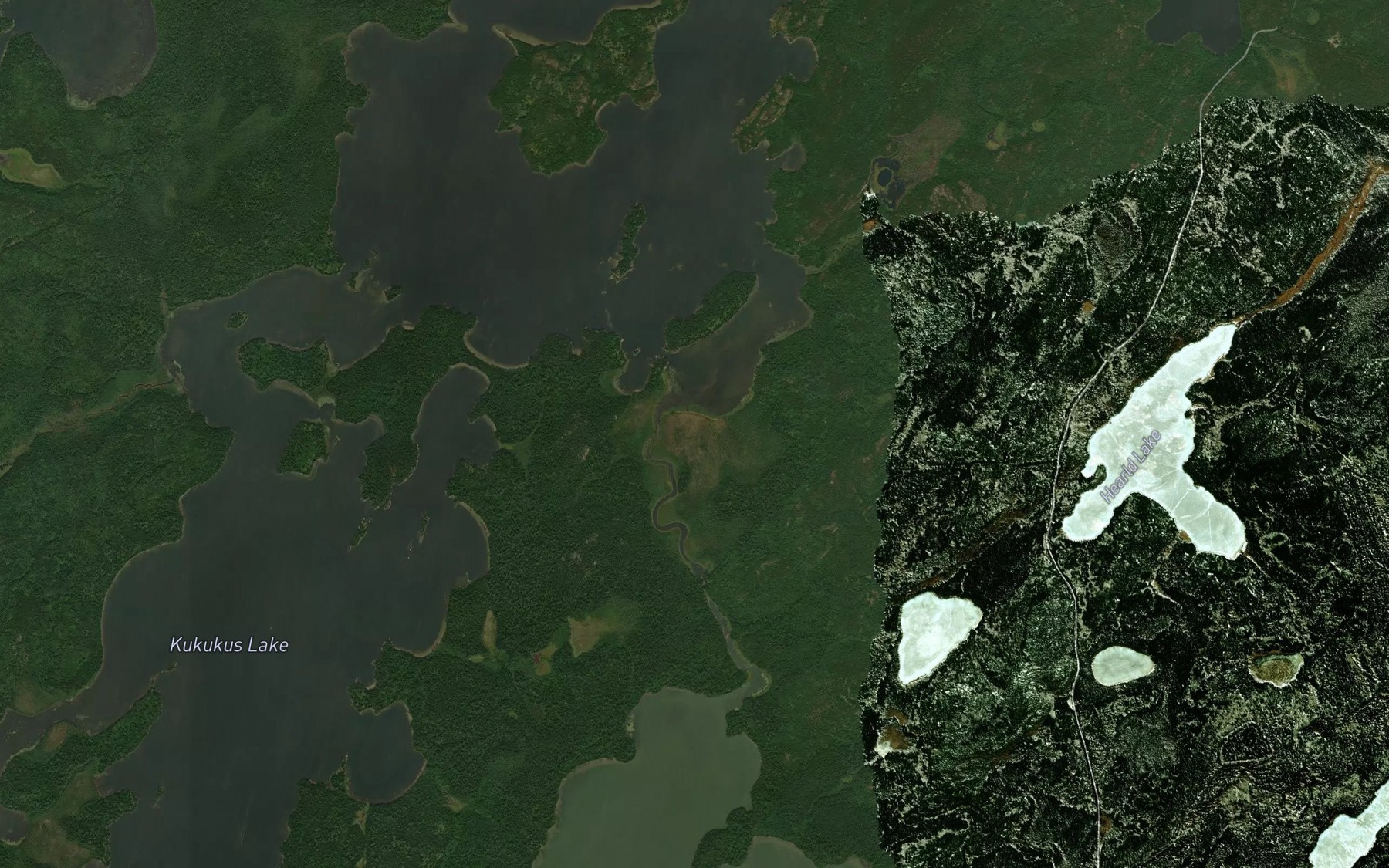 Satellite map of the Juniper Creek