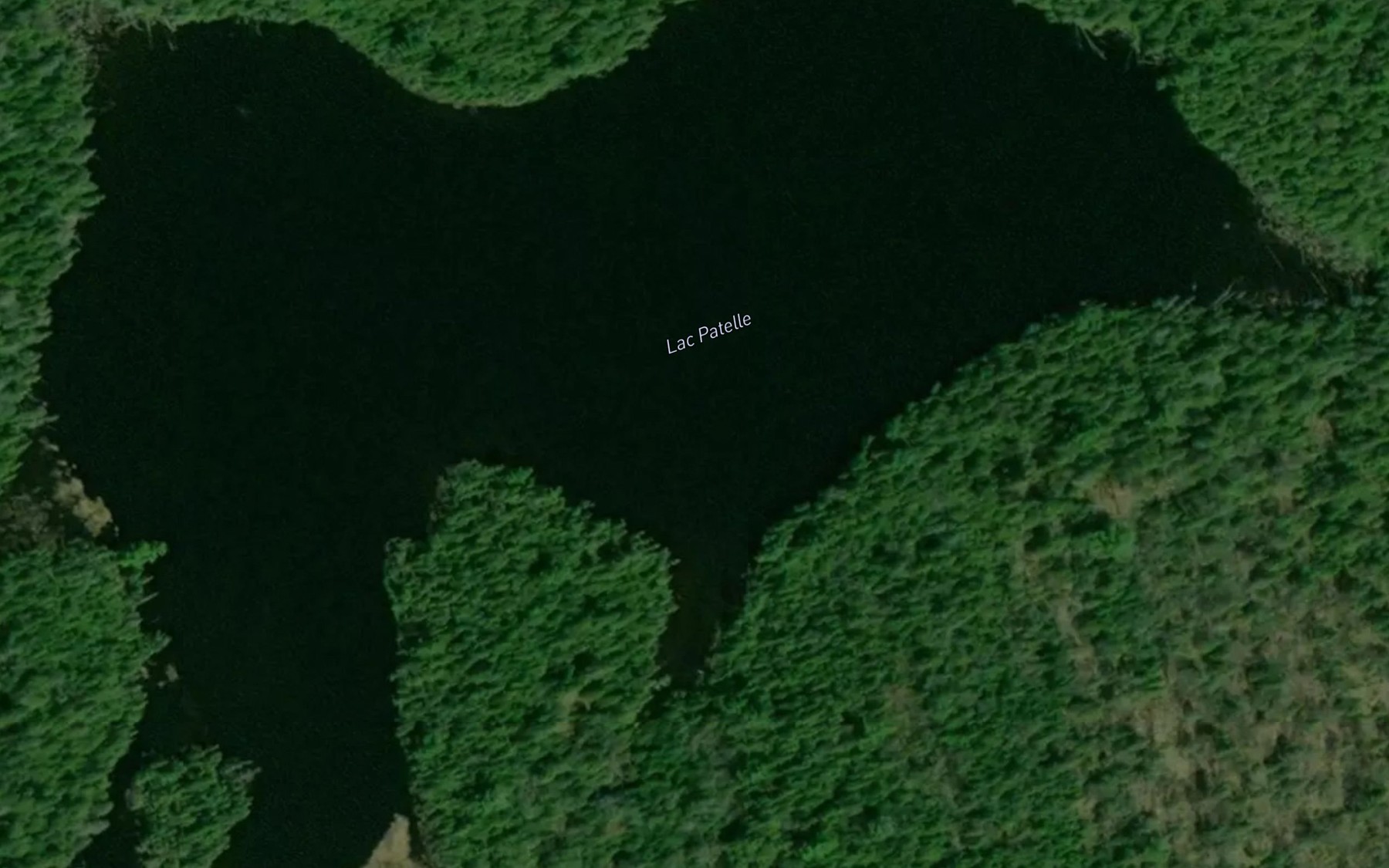 Satellite map of the Lac Patelle
