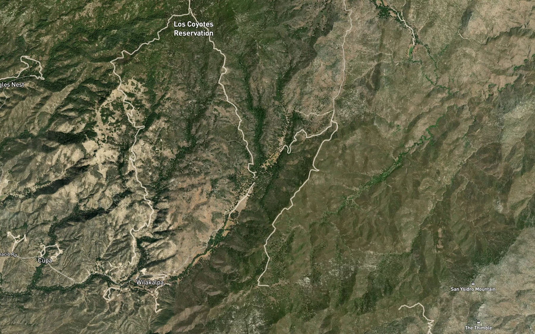 Satellite map of the Panawatt Springs
