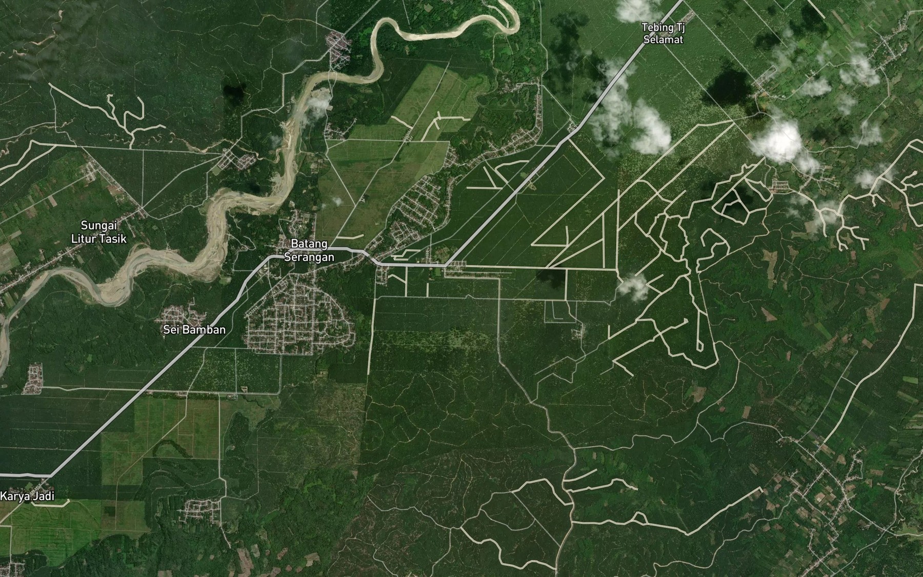 Satellite map of the Sungai Cucukan