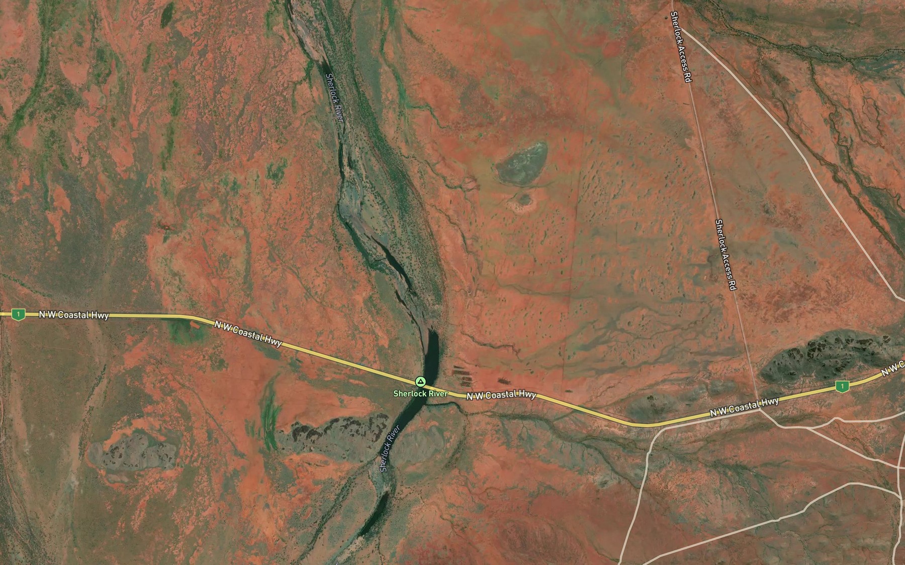 Satellite map of the Madabarena Pool