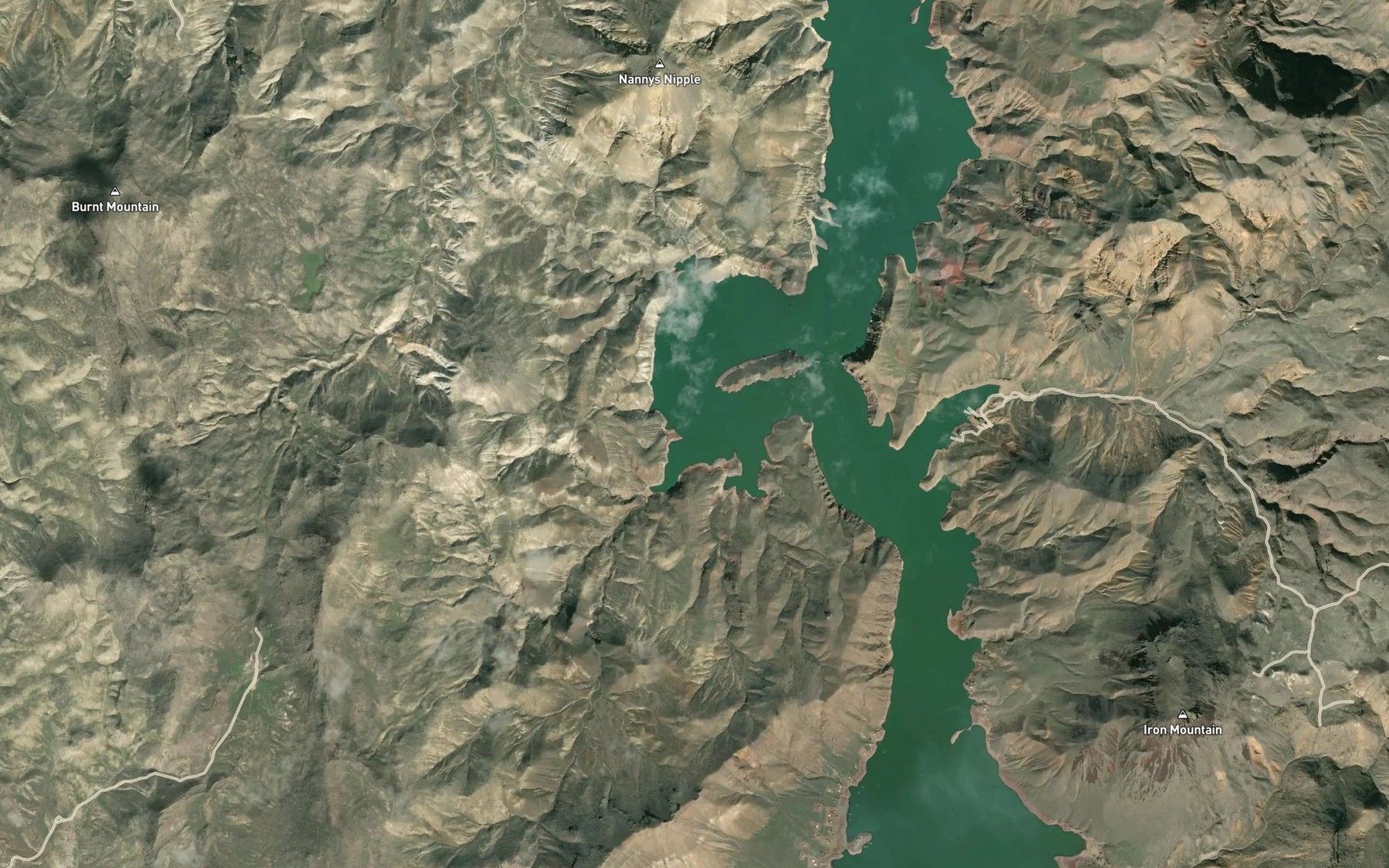 Satellite map of the Burnt Elbow