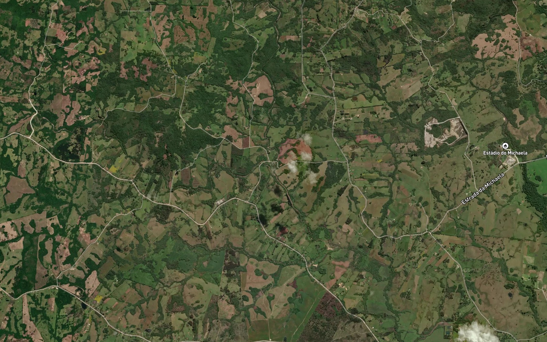 Satellite map of the Arroio Moreira