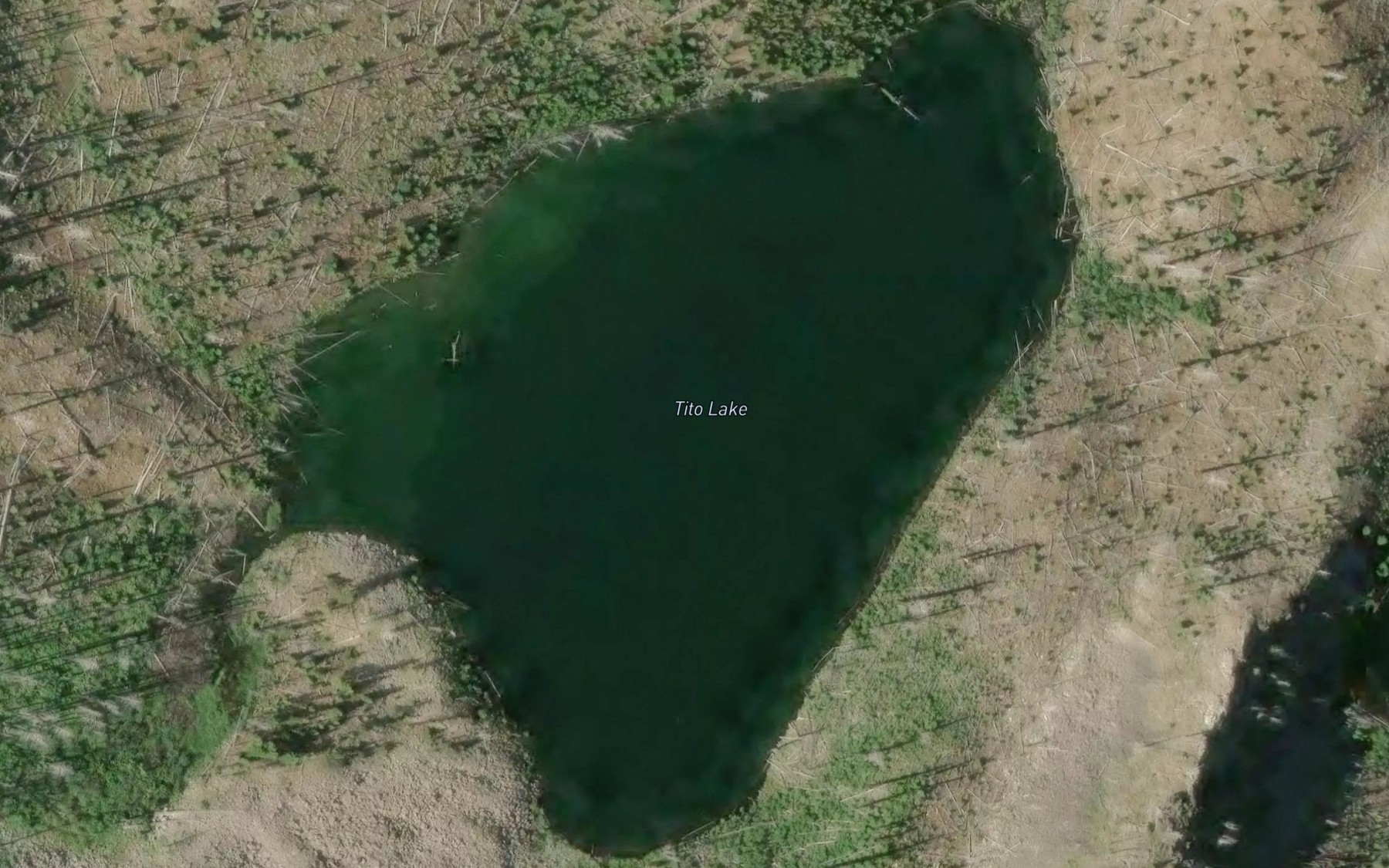 Satellite map of the Teto Lake
