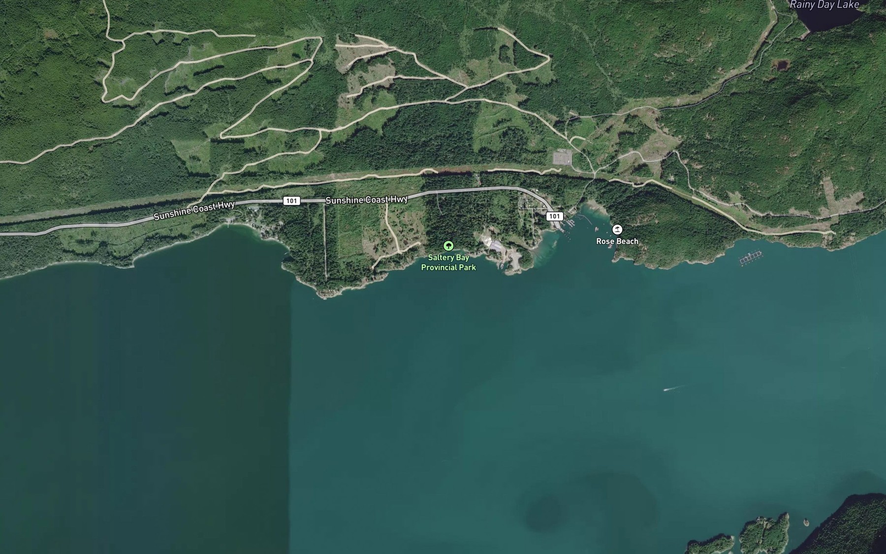 Satellite map of the Mermaid Cove