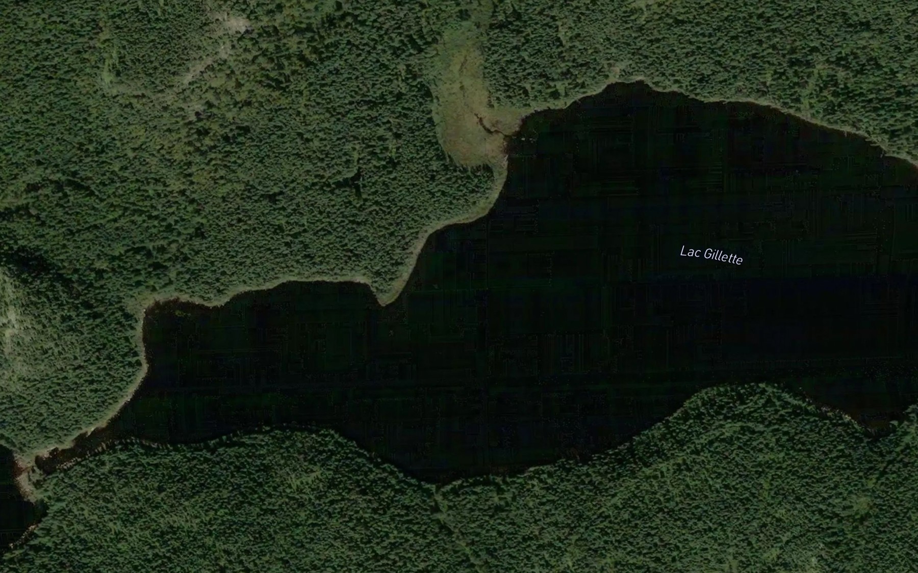 Satellite map of the Lac Gillette