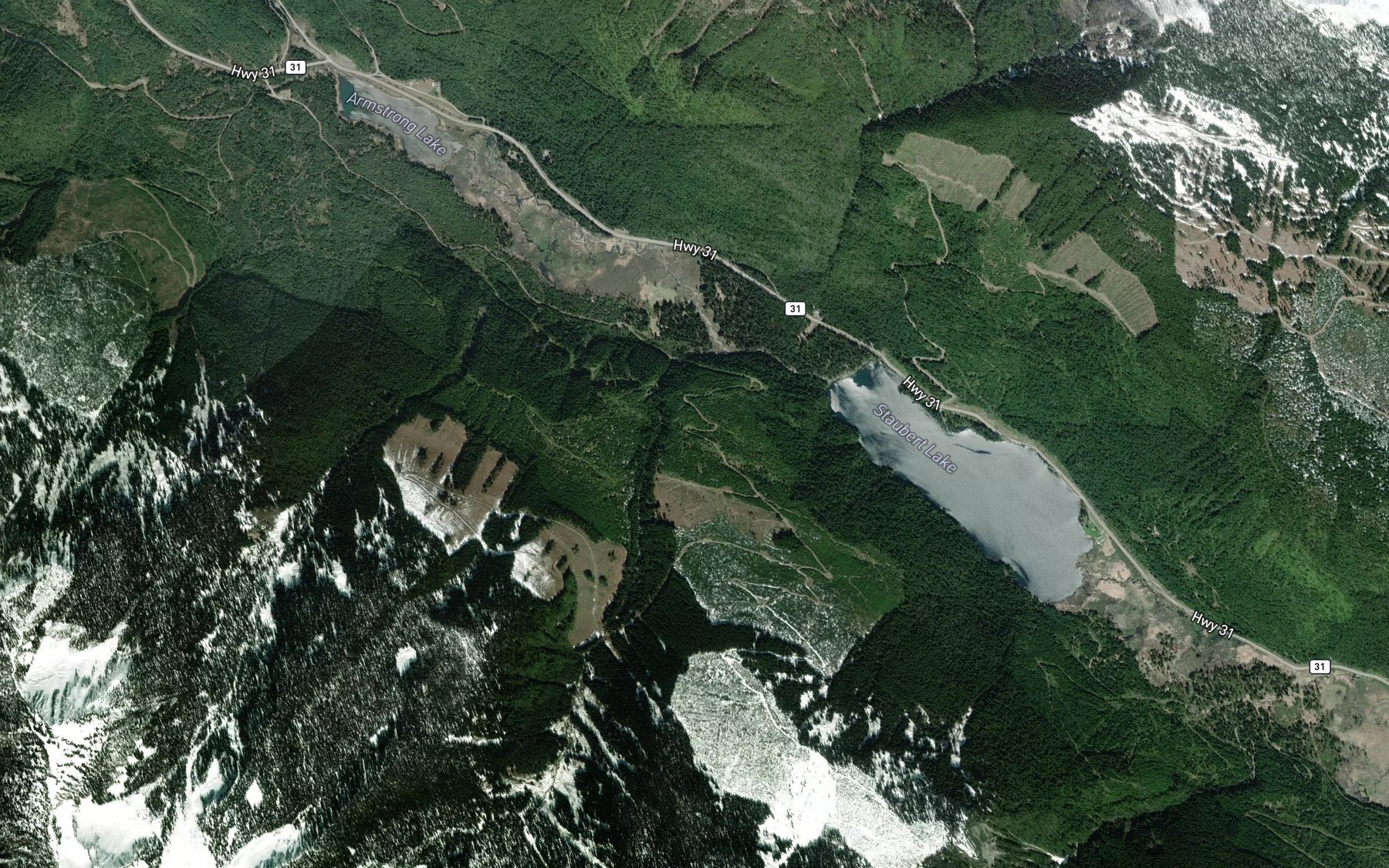 Satellite map of the Pollman Creek