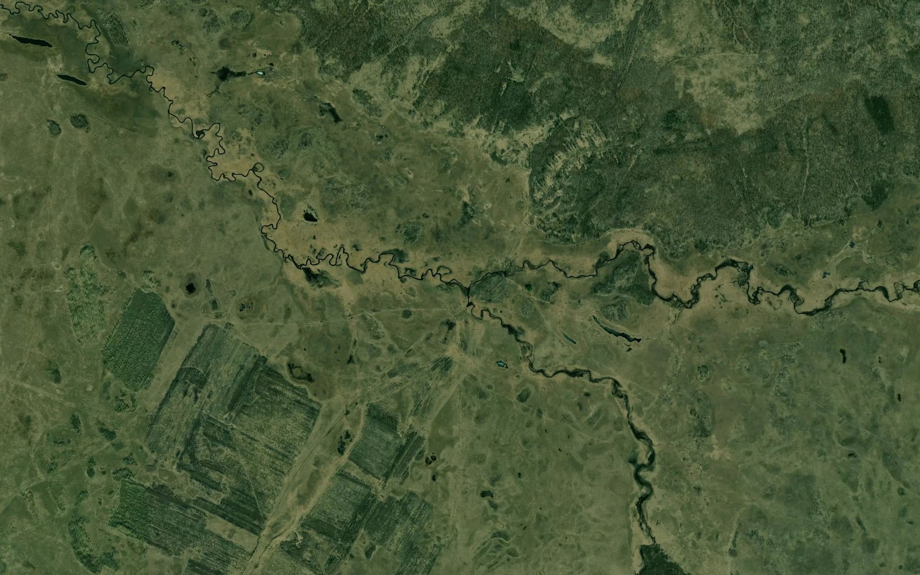 Satellite map of the Malaya Kungul'