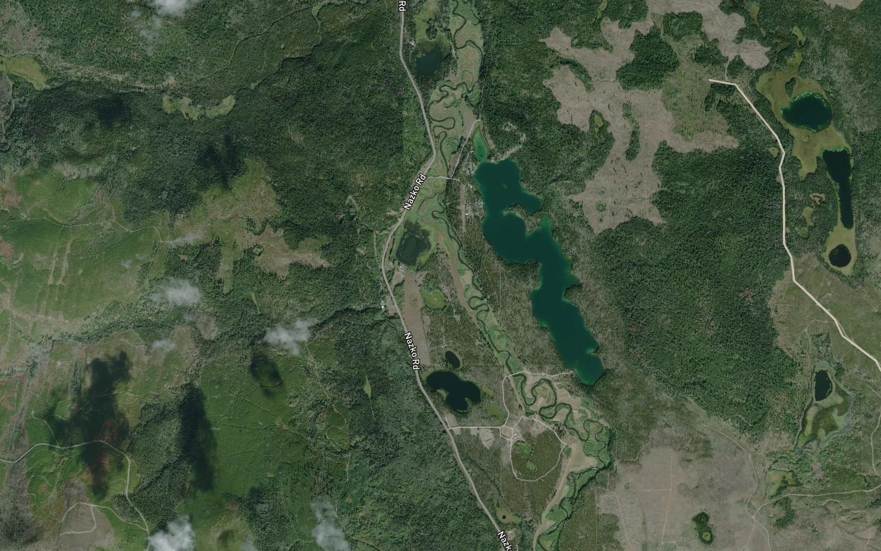 Satellite map of the McKay Creek
