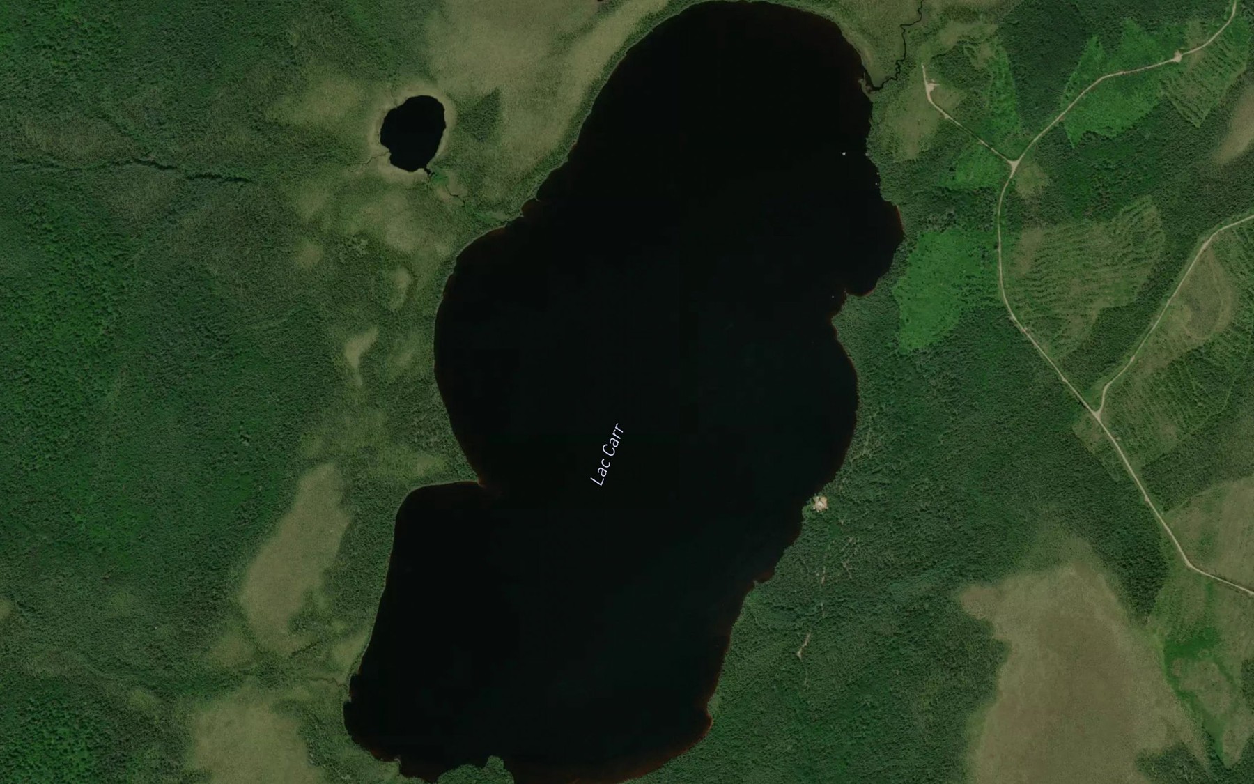 Satellite map of the Lac Carr