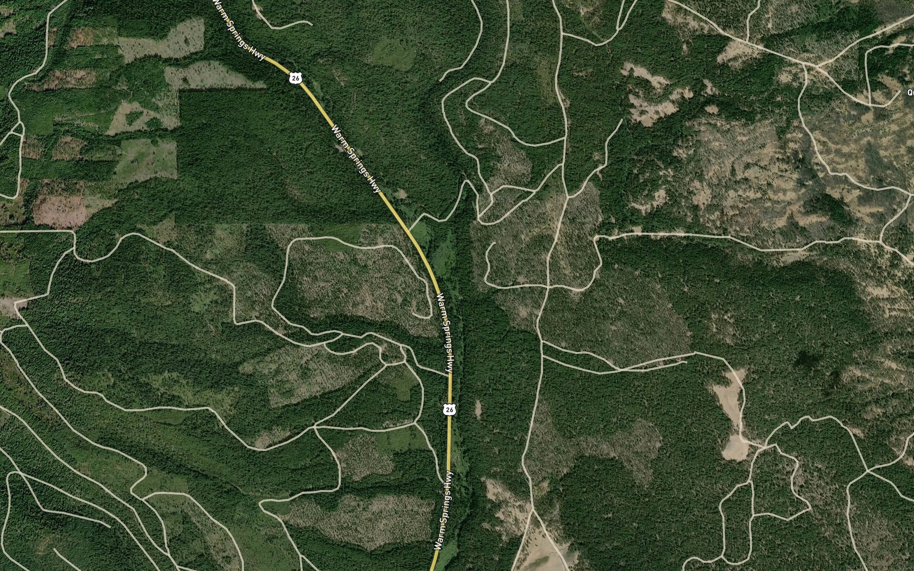 Satellite map of the Indian Creek