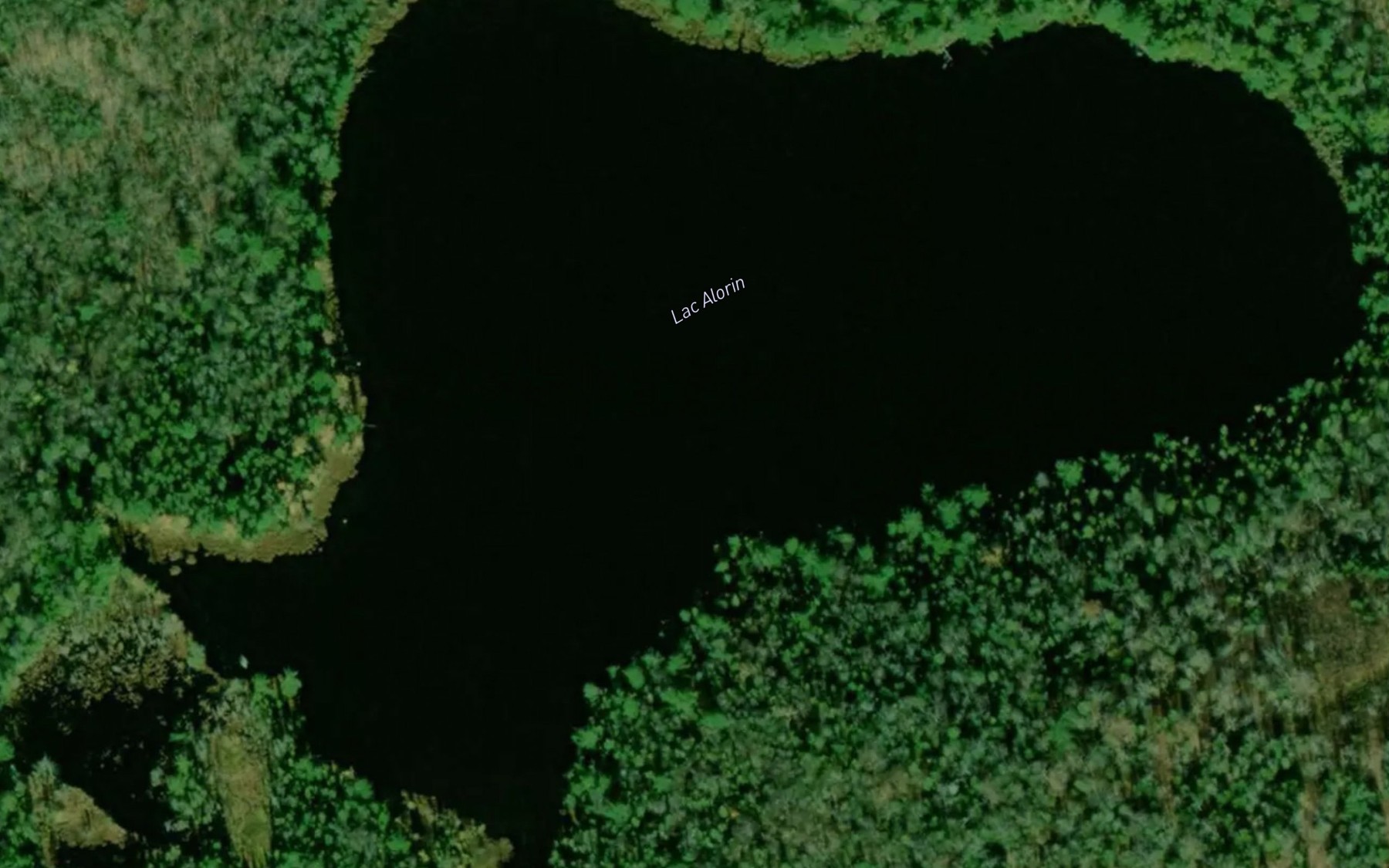 Satellite map of the Lac Alorin