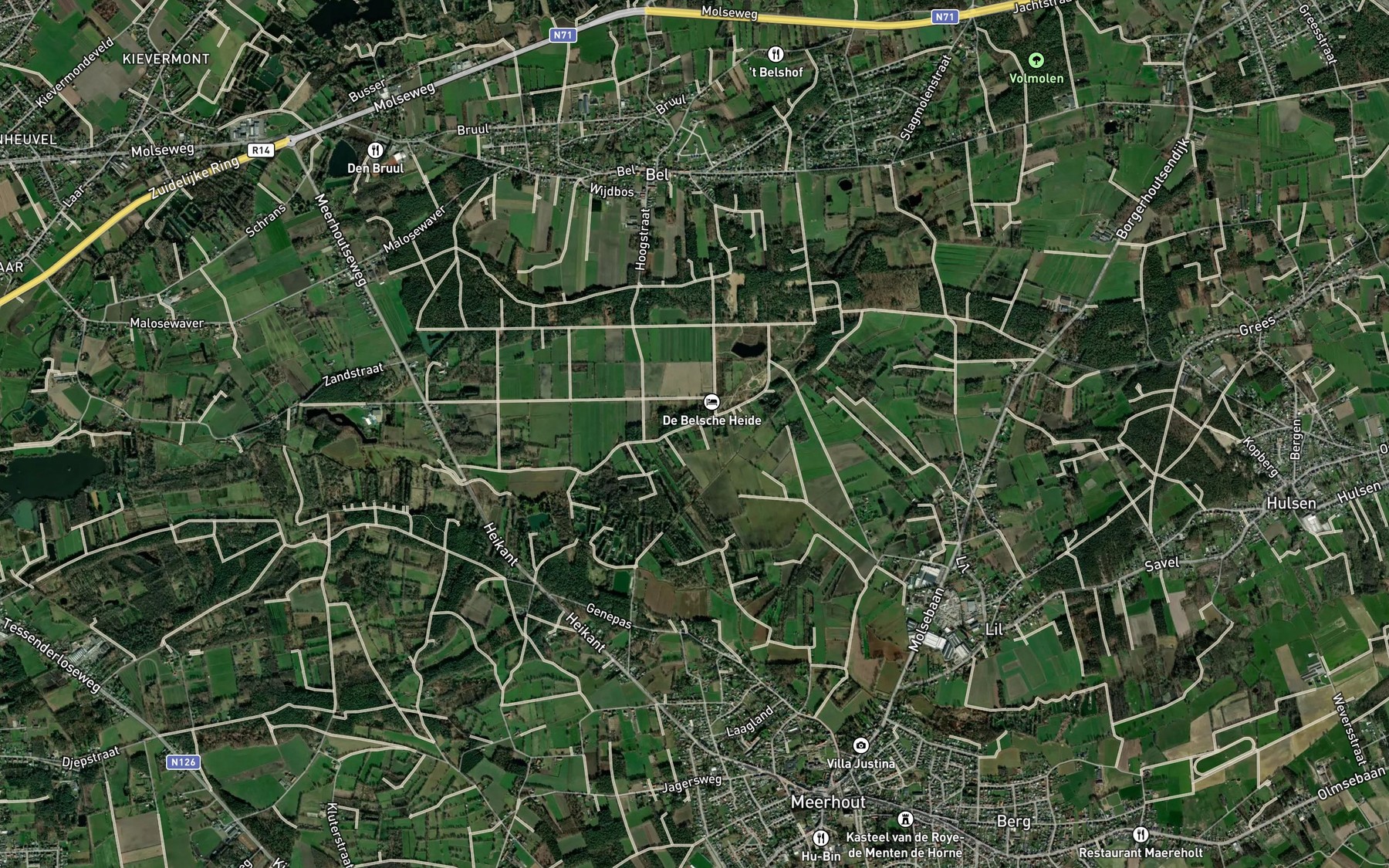 Satellite map of the Rosselaarsloop