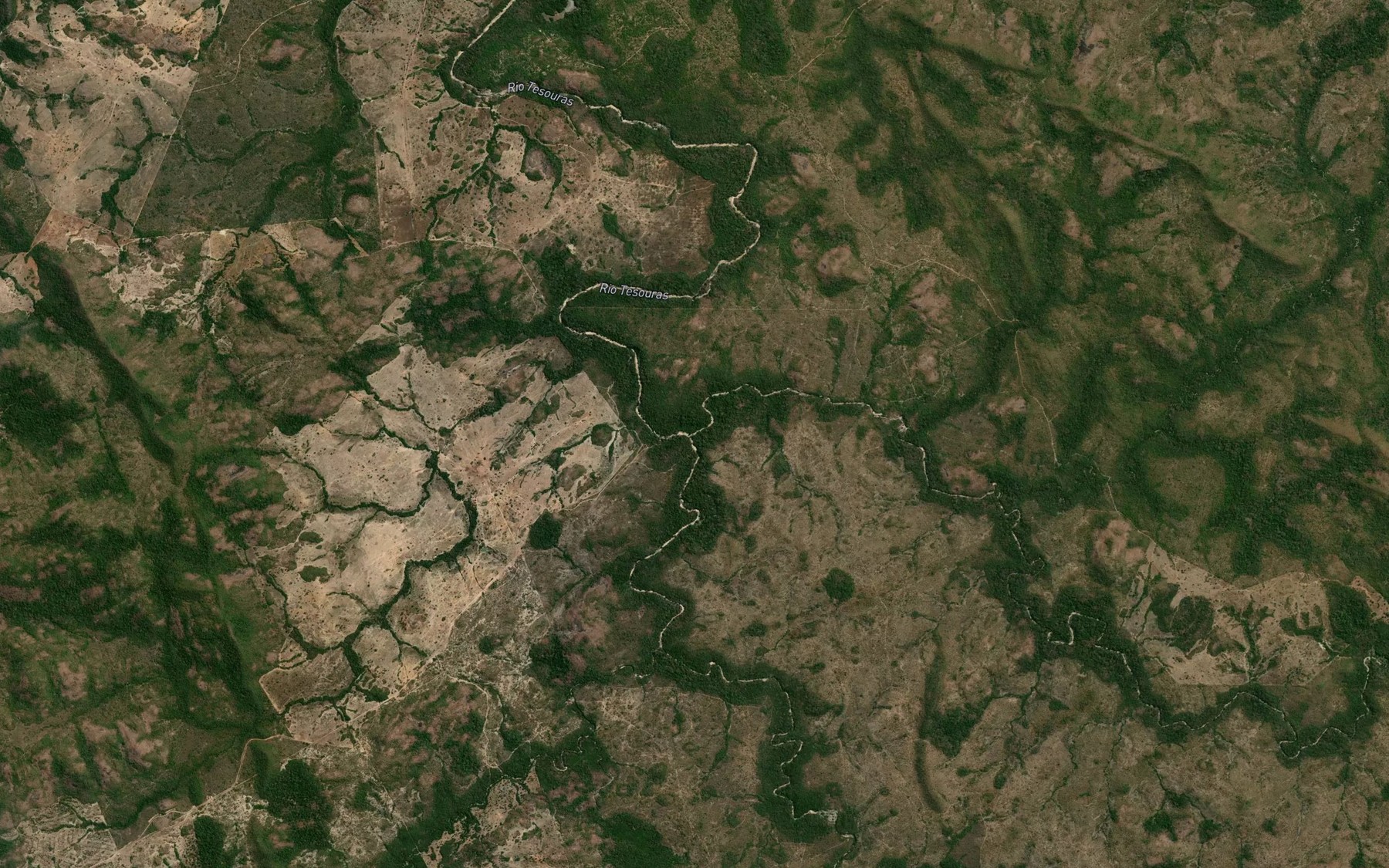 Satellite map of the Ribeirao Braco do Mato
