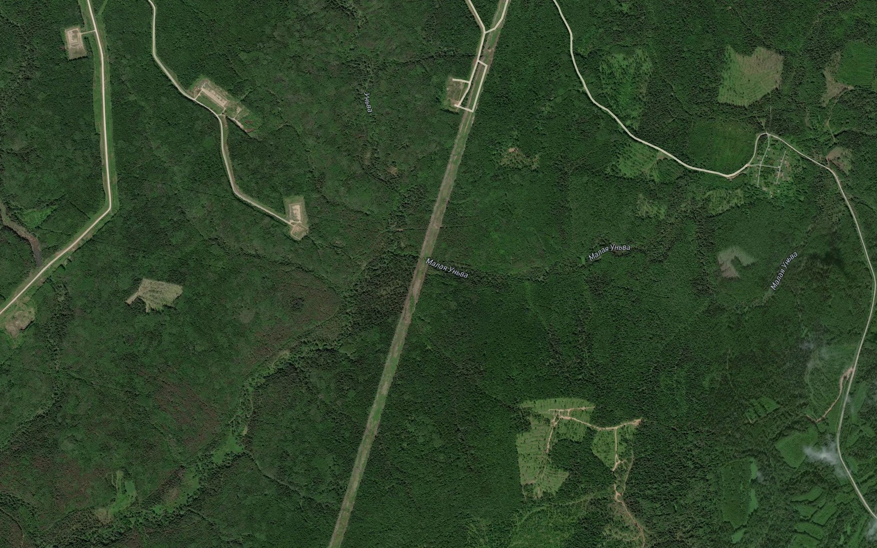Satellite map of the Malaya Un'va