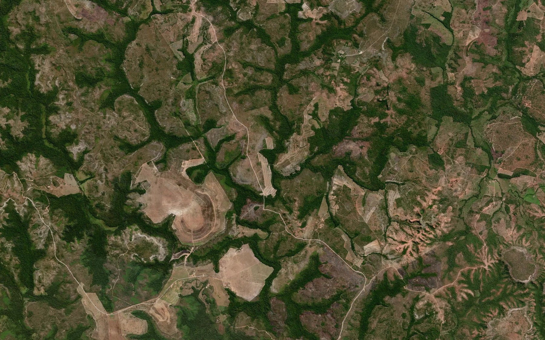 Satellite map of the Corrego Cachoerinha