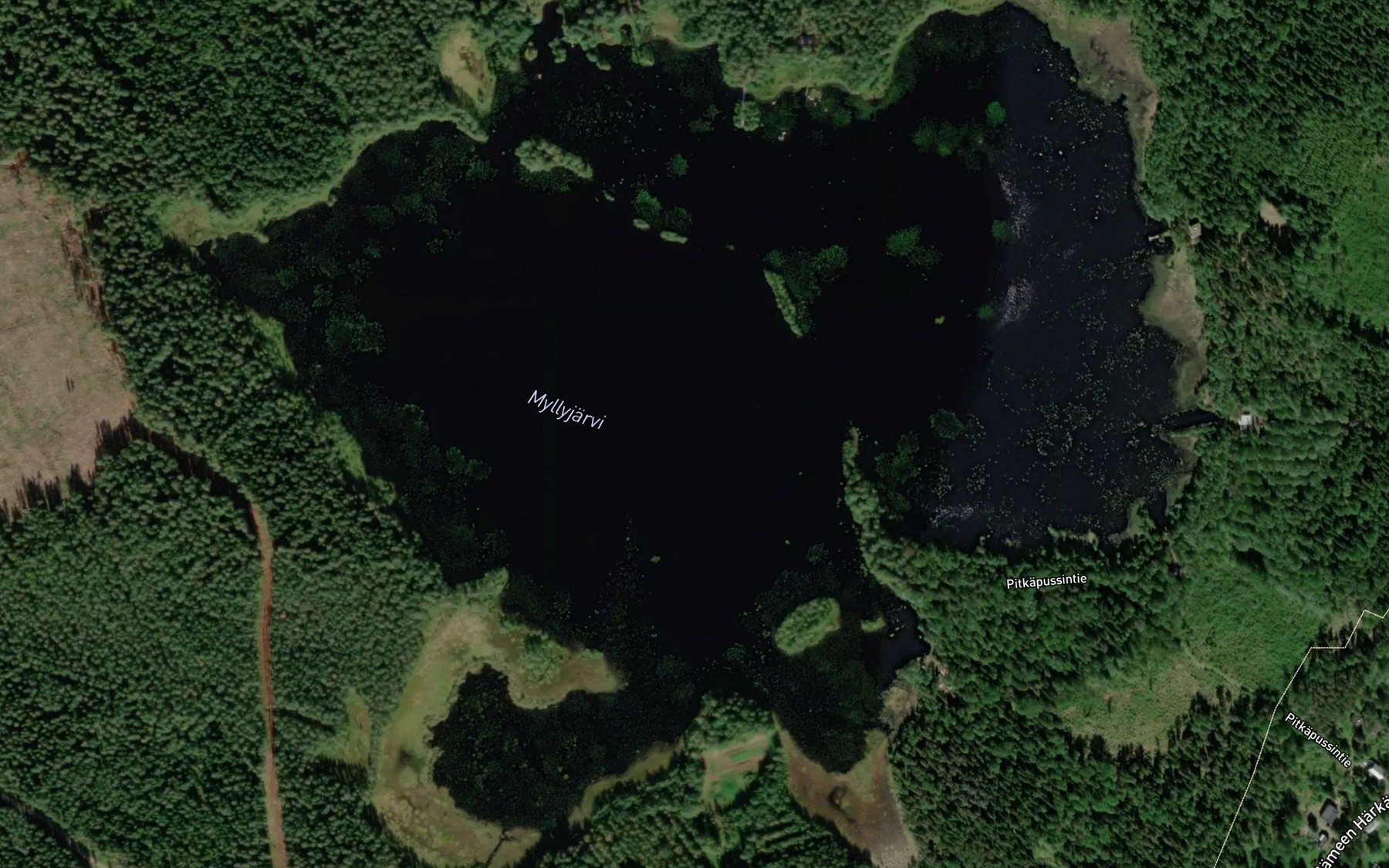 Satellite map of the Myllyjarvi
