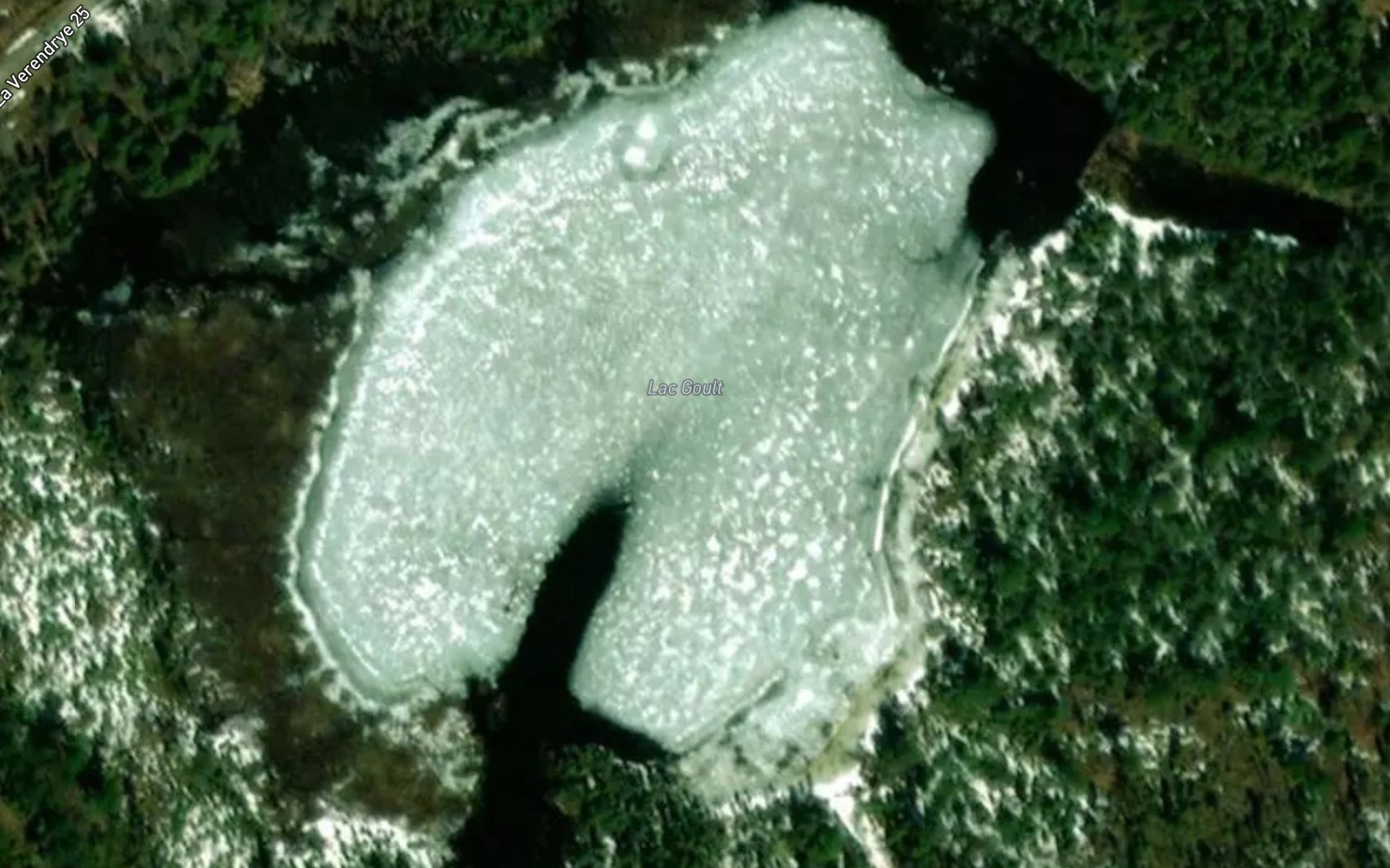 Satellite map of the Lac Goult