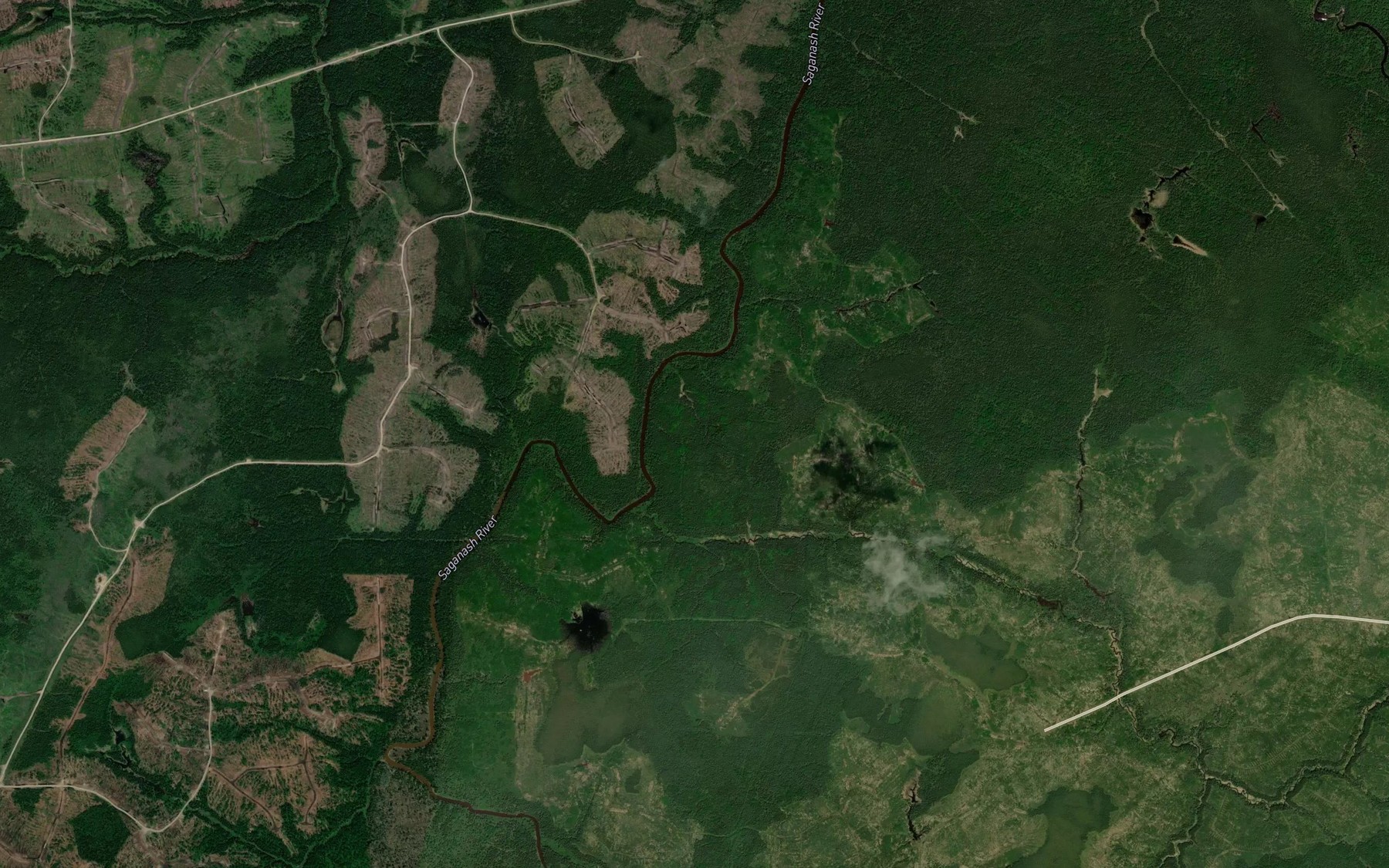Satellite map of the Grass Creek