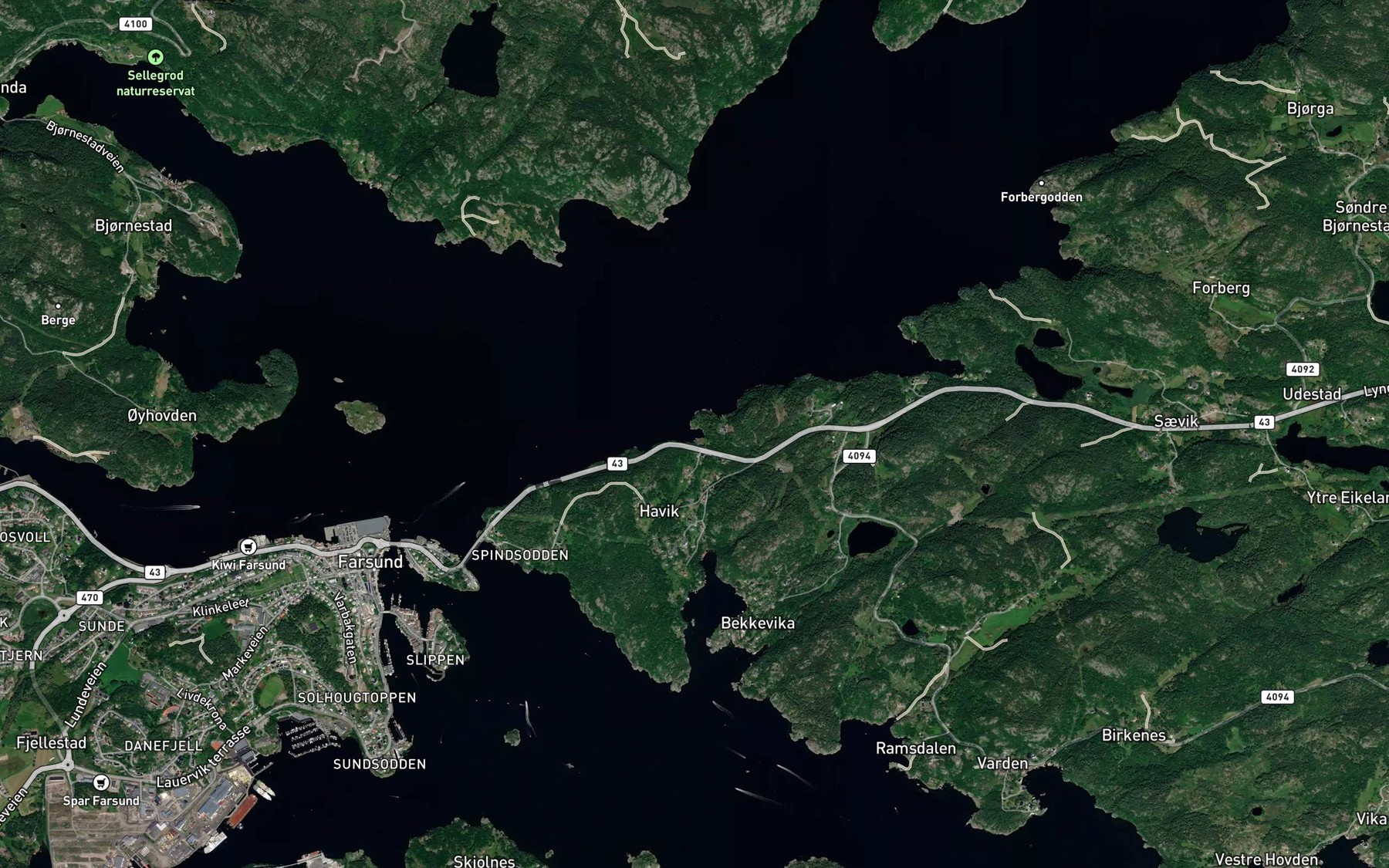 Satellite map of the Folsvika