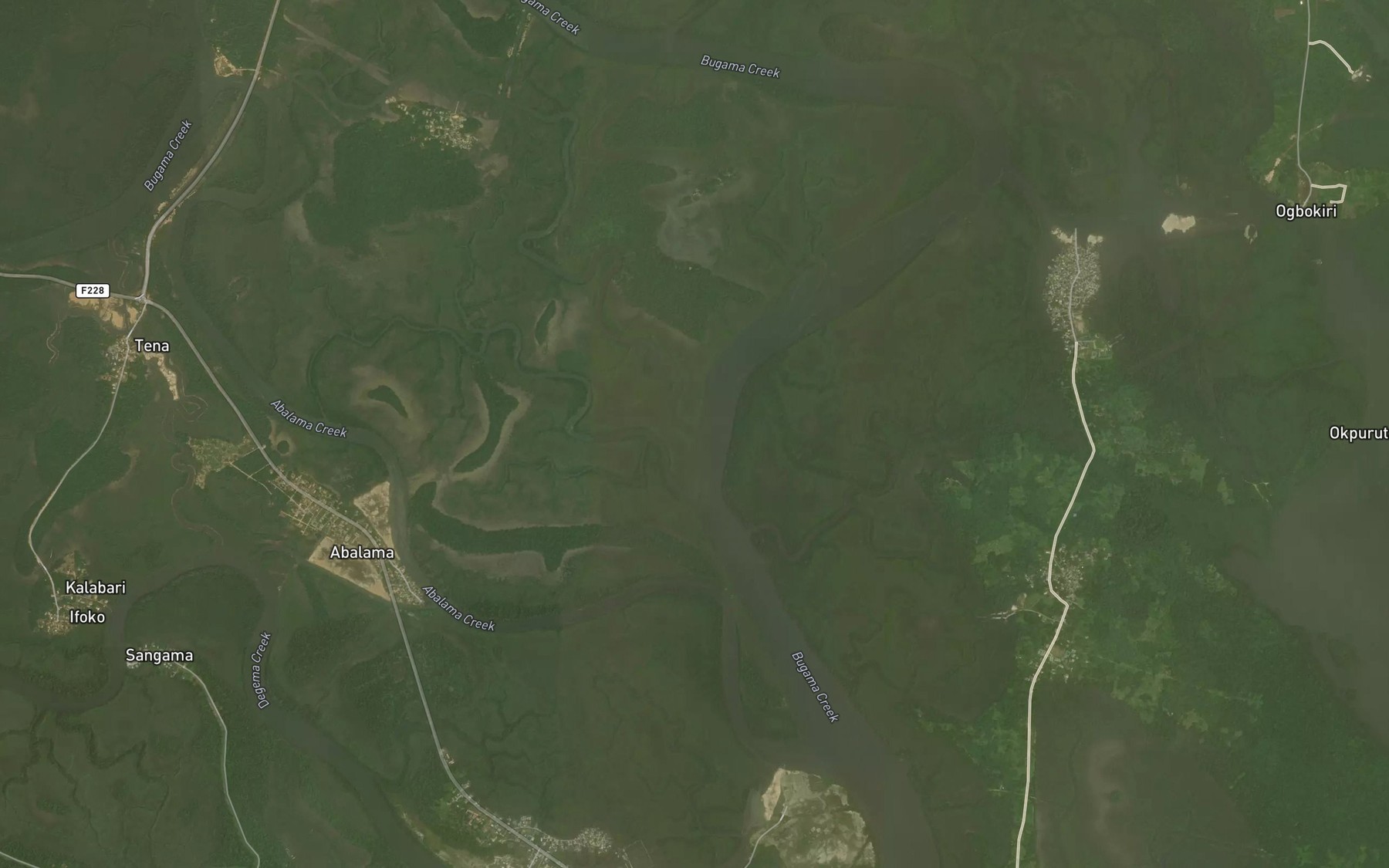 Satellite map of the Sonomailameni-Boko Creek