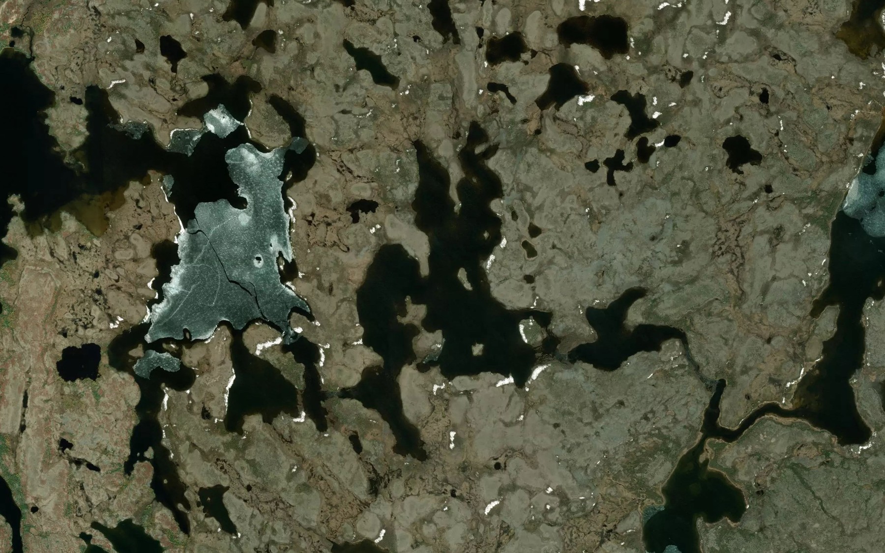 Satellite map of the Trewin Lake