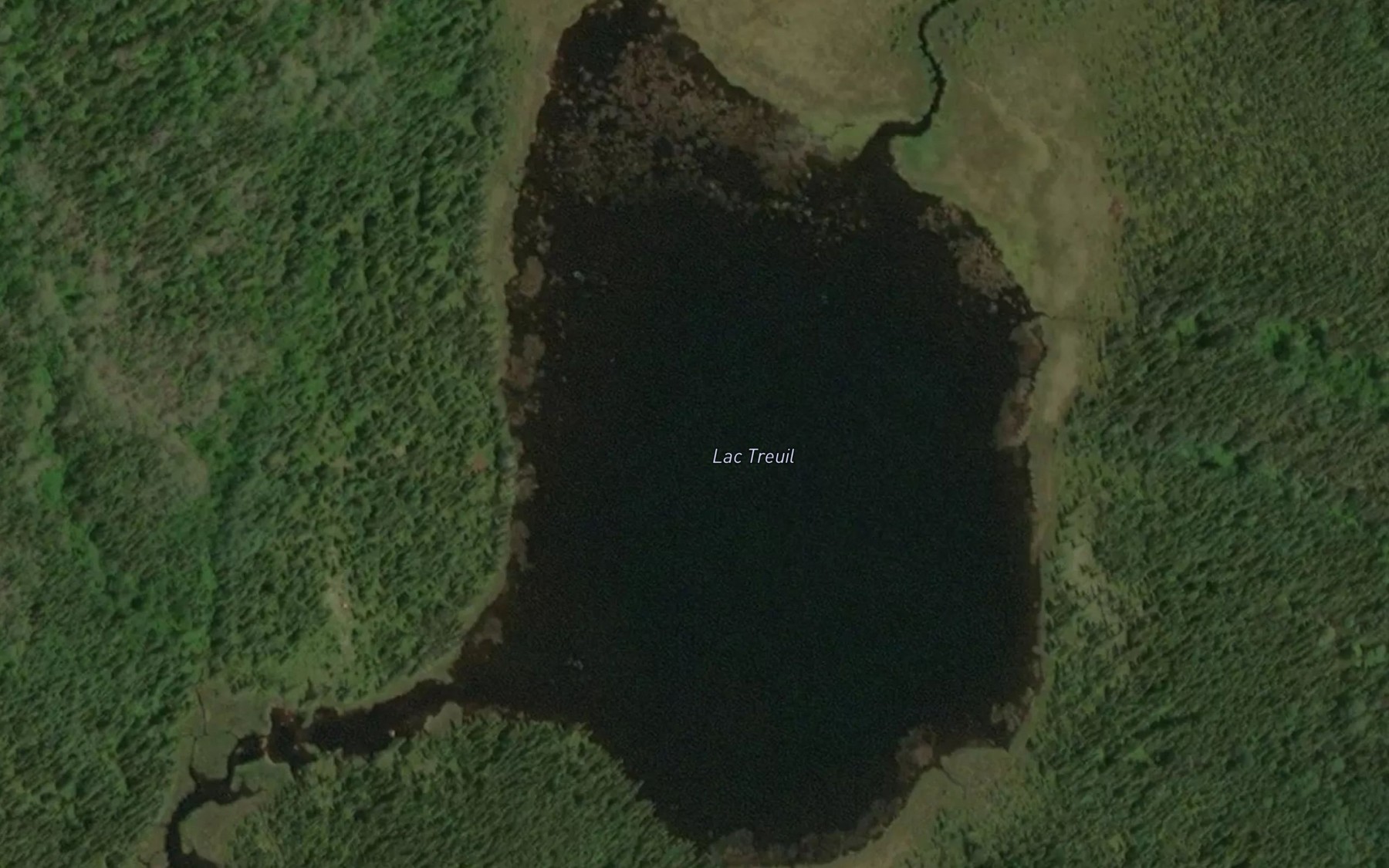 Satellite map of the Lac Treuil