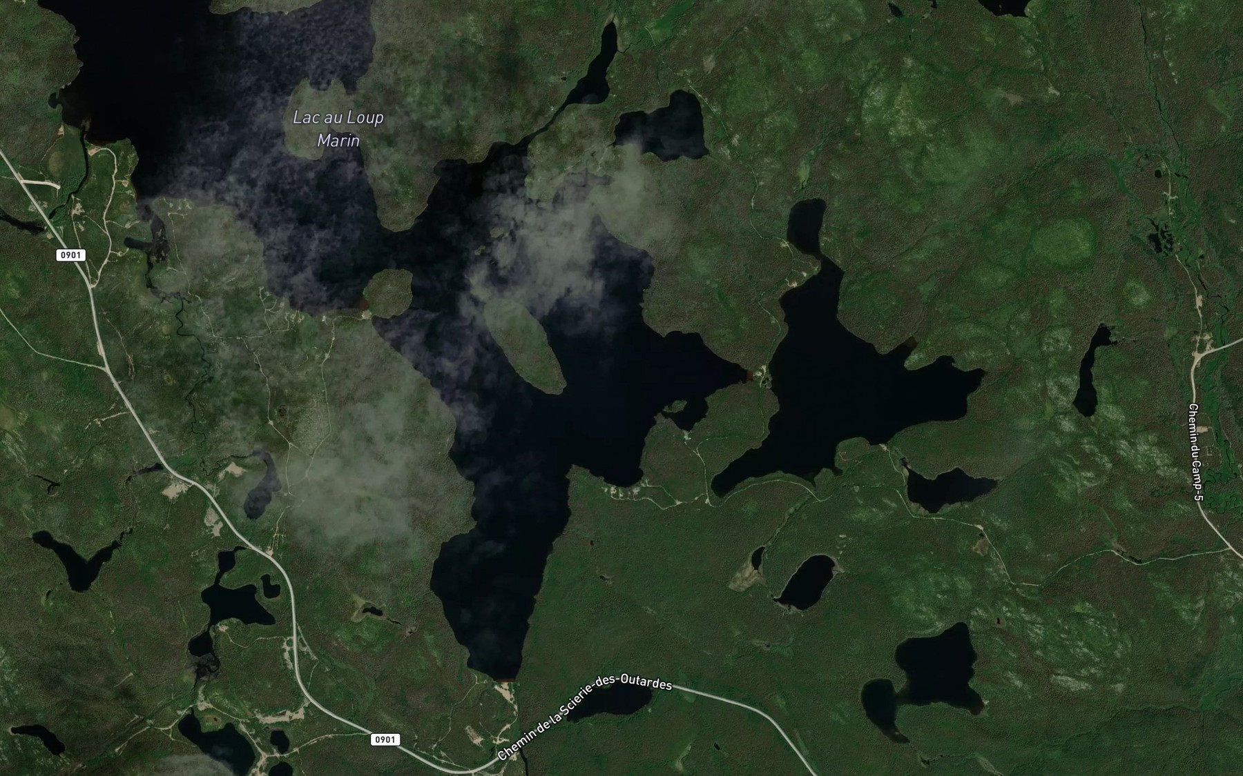 Satellite map of the Lac Latott